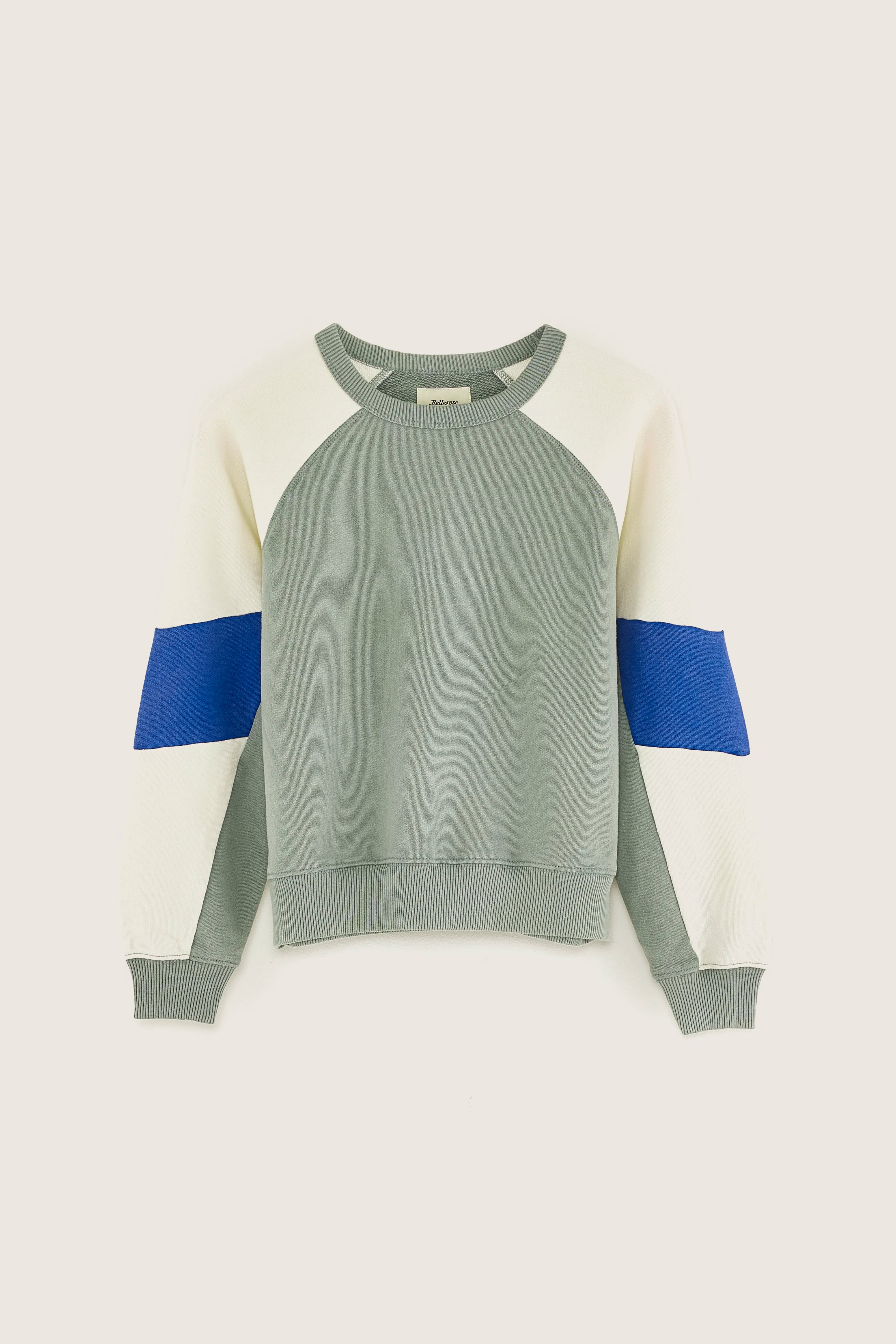 Cagoso Ronde Hals Sweatshirt - Limestone / Touareg / Whisper Voor Jongens | Bellerose