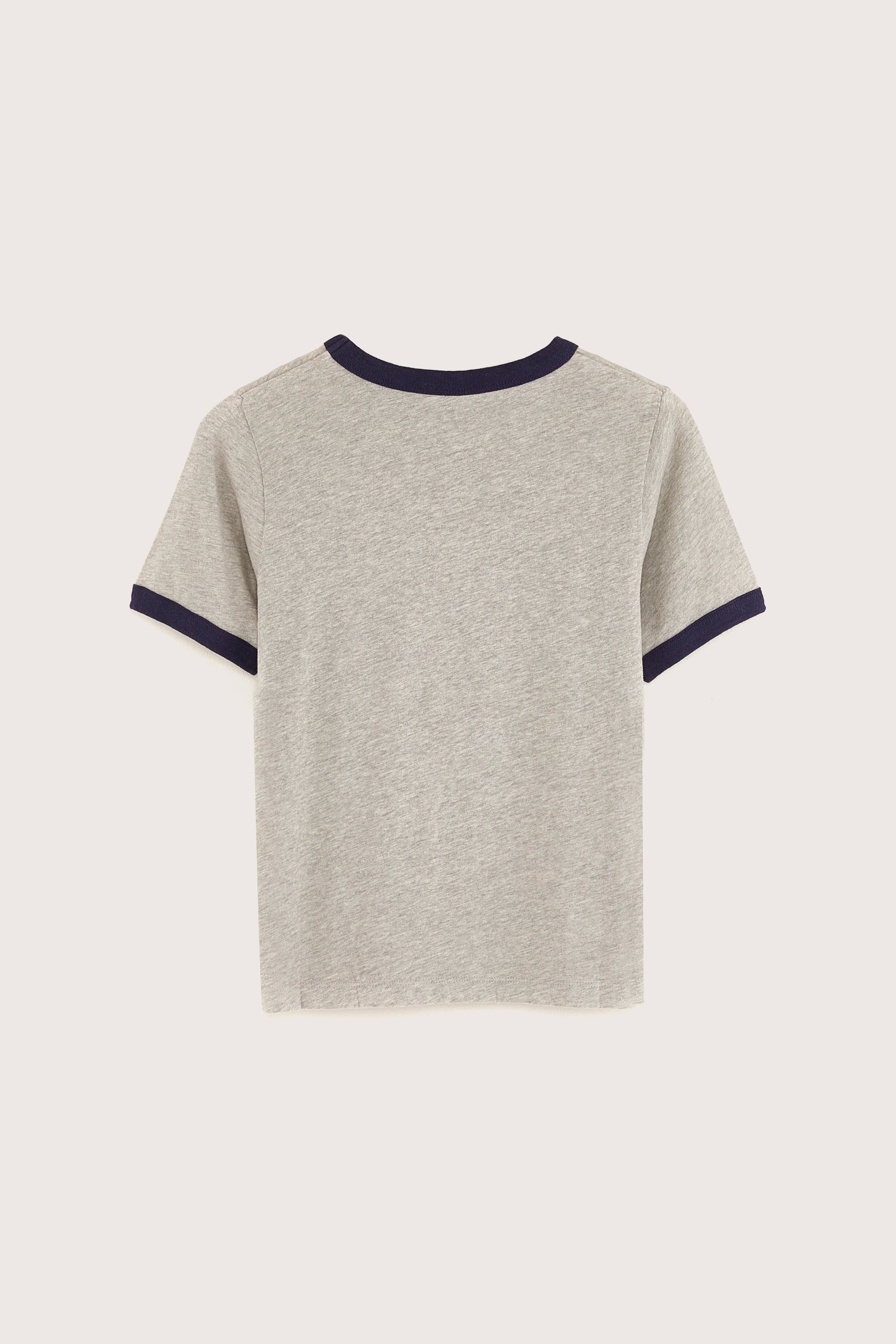 Cini T-shirt Met Korte Mouwen - Grenat / H. grey Voor Jongens | Bellerose