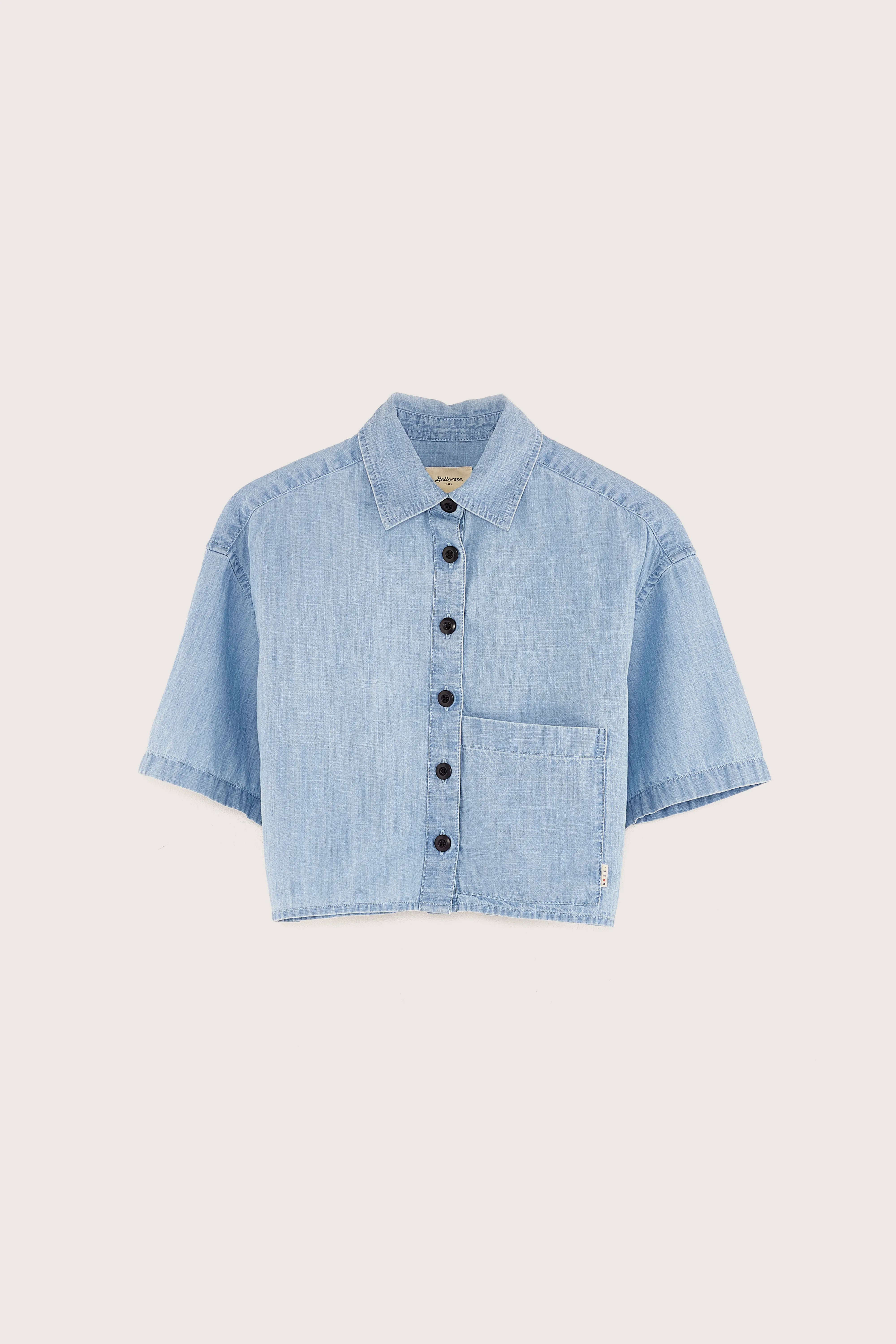 Wiggle Cropped Hemd - Lt blue stone Voor Meisjes | Bellerose