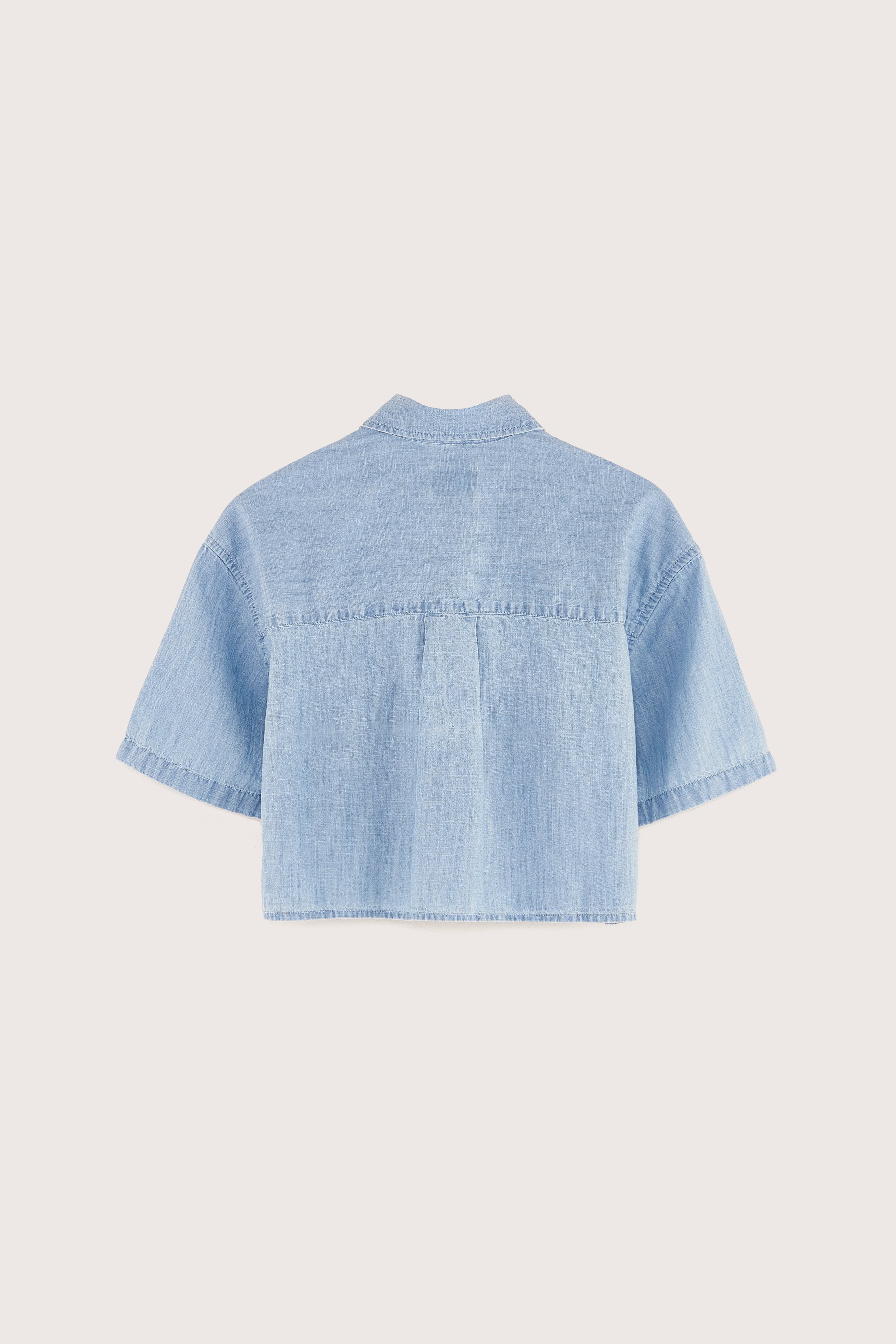 Wiggle Cropped Hemd - Lt blue stone Voor Meisjes | Bellerose