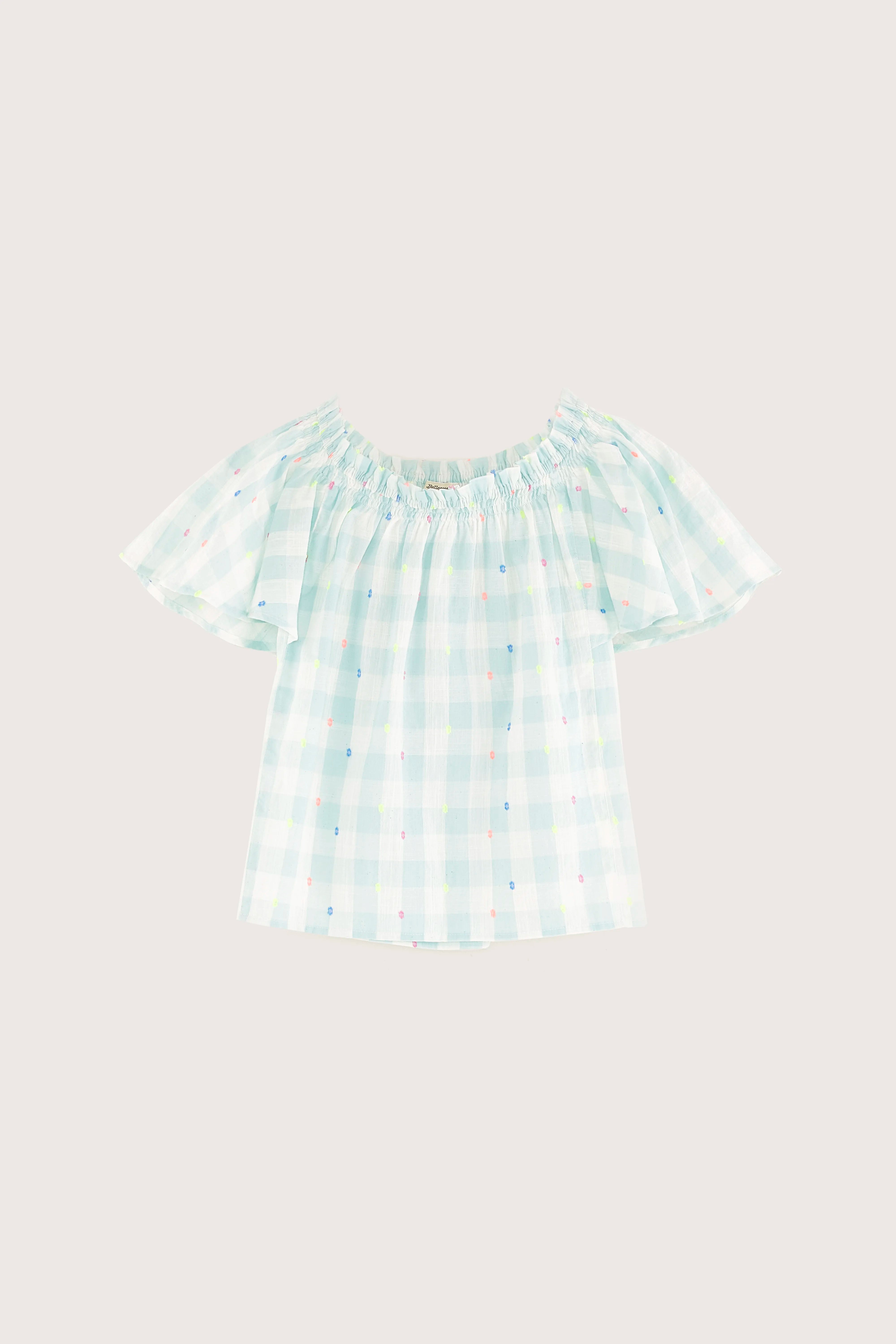 Humble short-sleeve blouse (251 / G / CHECK B)