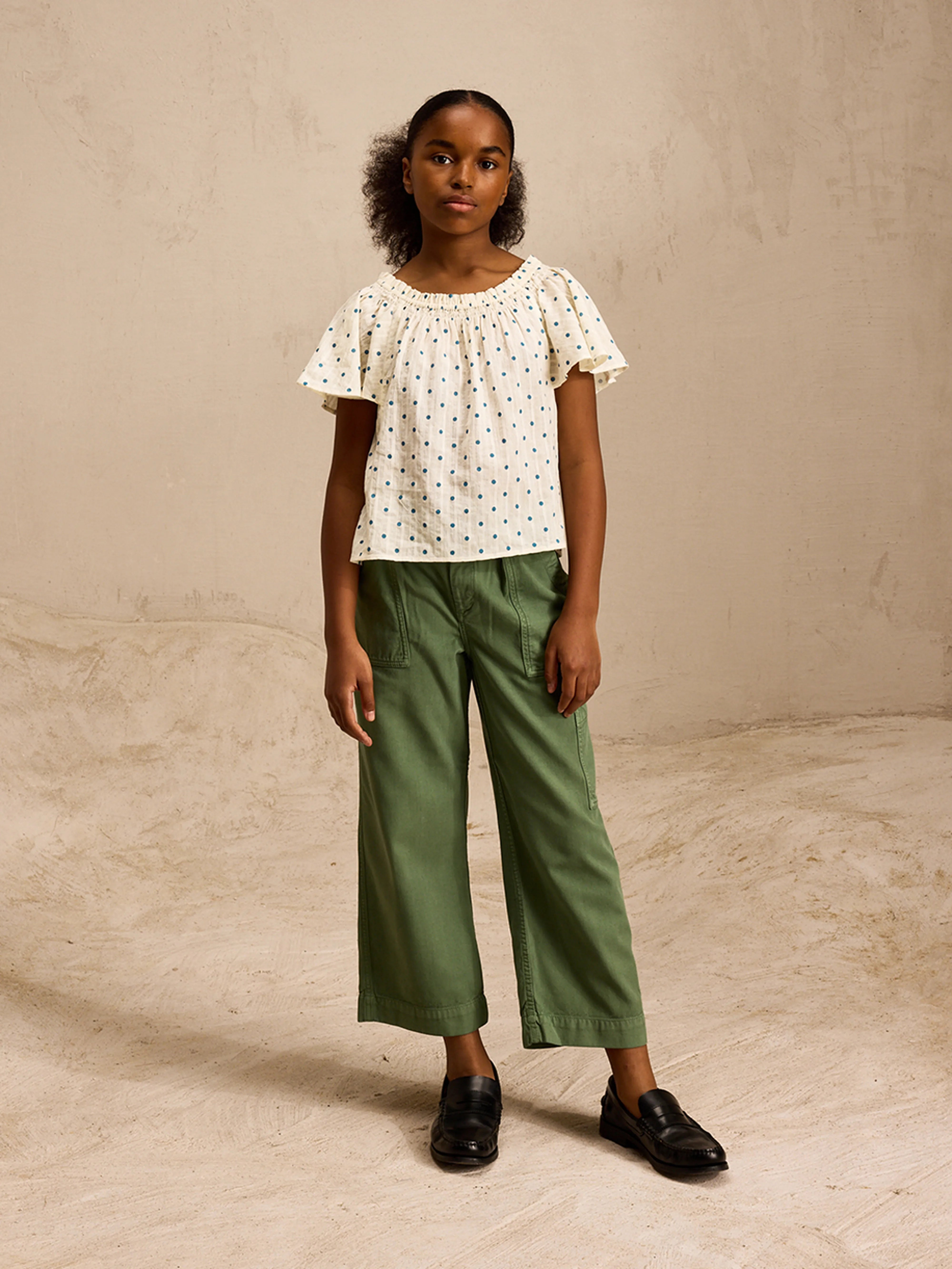 Humble Short-sleeve Blouse - Touareg / Whisper For Girls | Bellerose