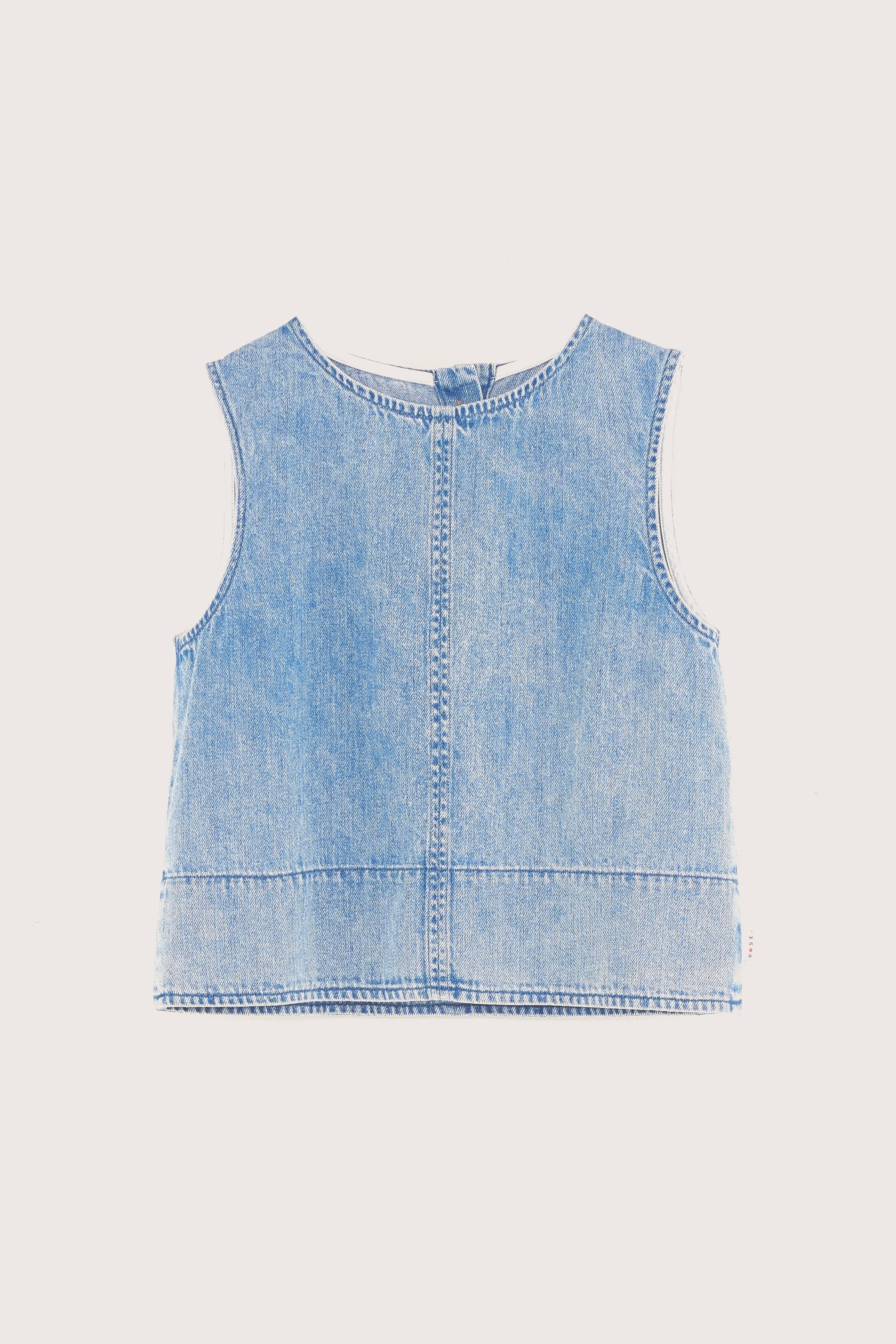 Artie Sleeveless Blouse - Lt blue stone For Girls | Bellerose