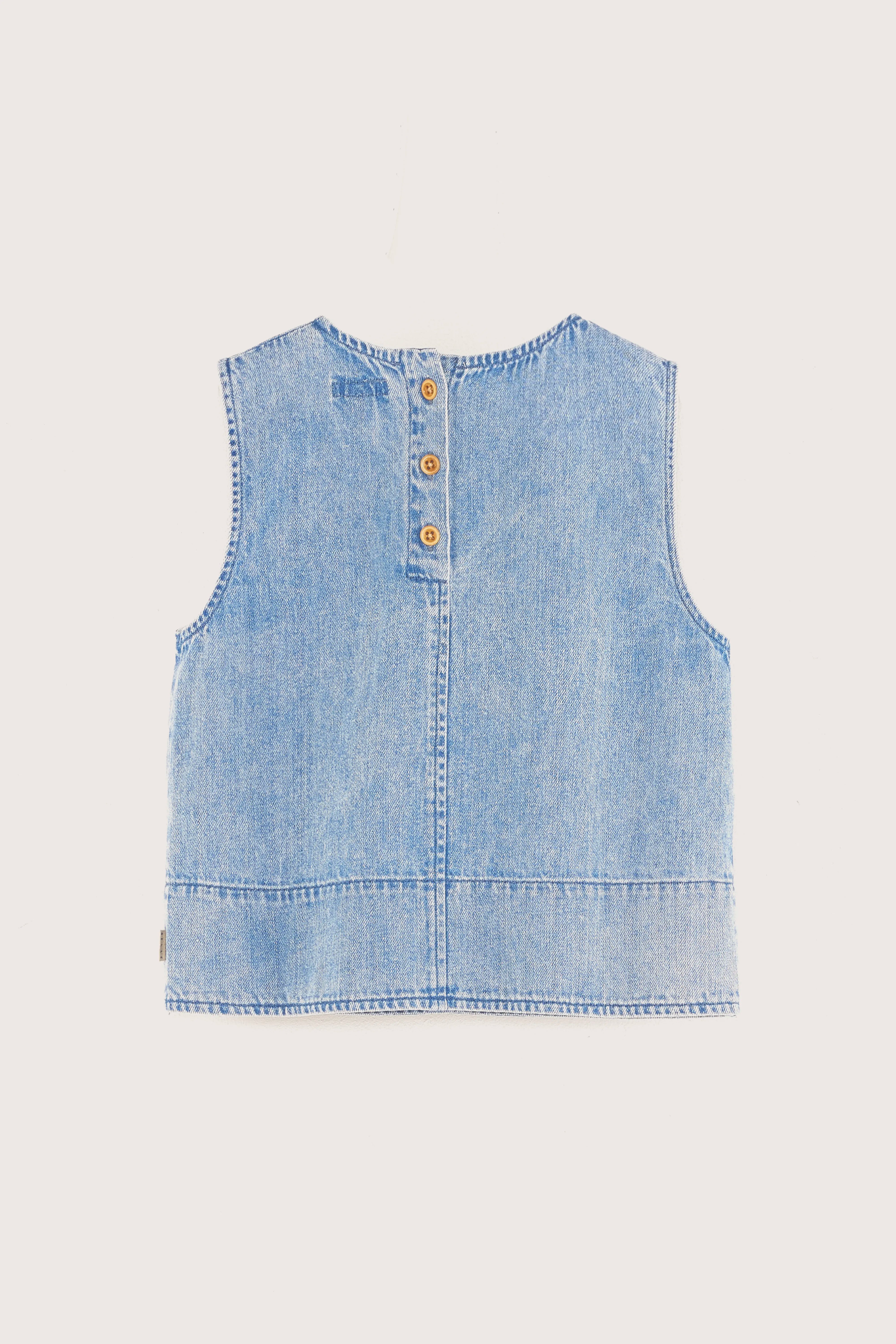 Artie Sleeveless Blouse - Lt blue stone For Girls | Bellerose