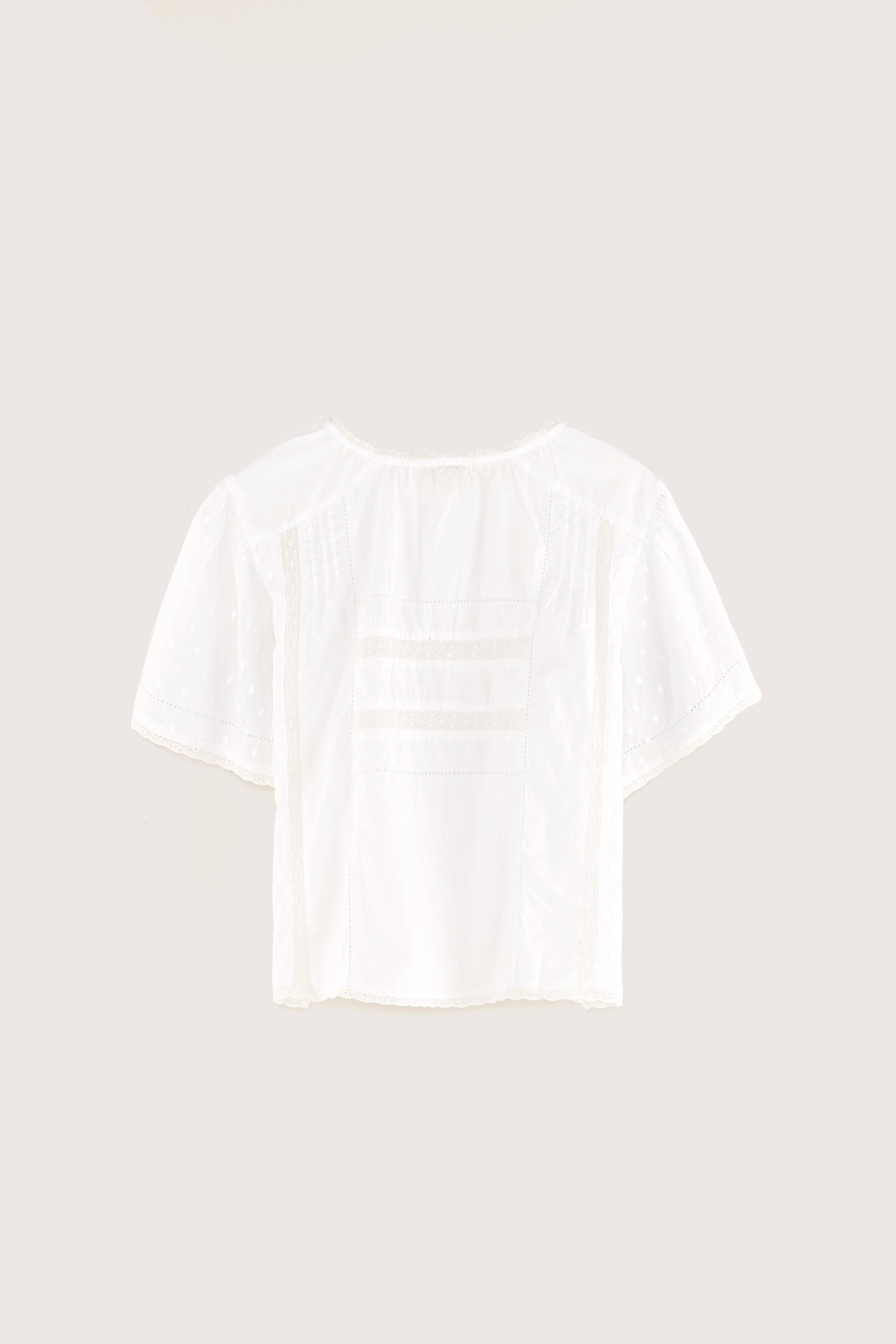 Hekoo Romantic Blouse - White For Girls | Bellerose