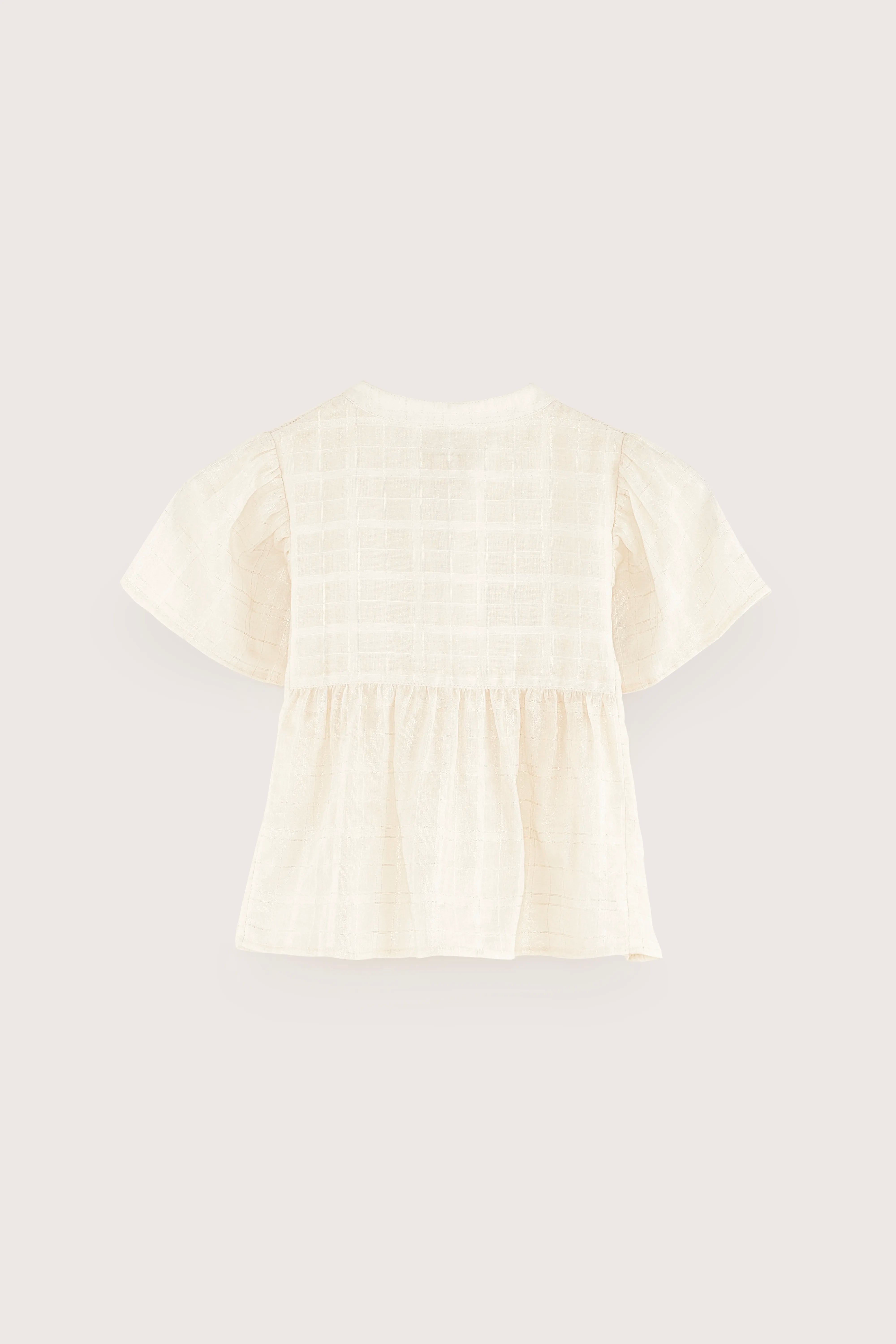 Hanoii Cropped Blouse - Gold For Girls | Bellerose