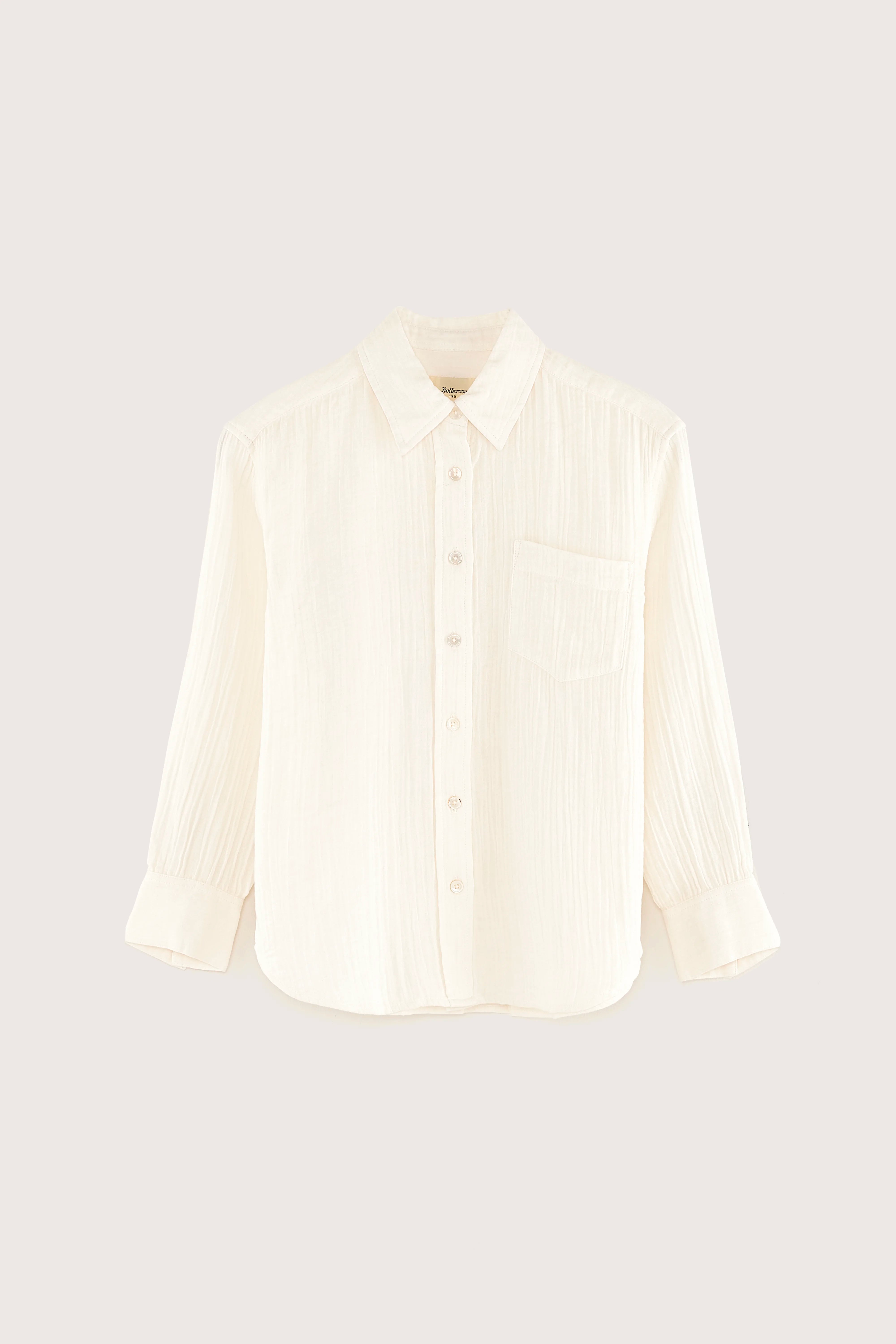 Ironie Straight Shirt - Ecru For Girls | Bellerose