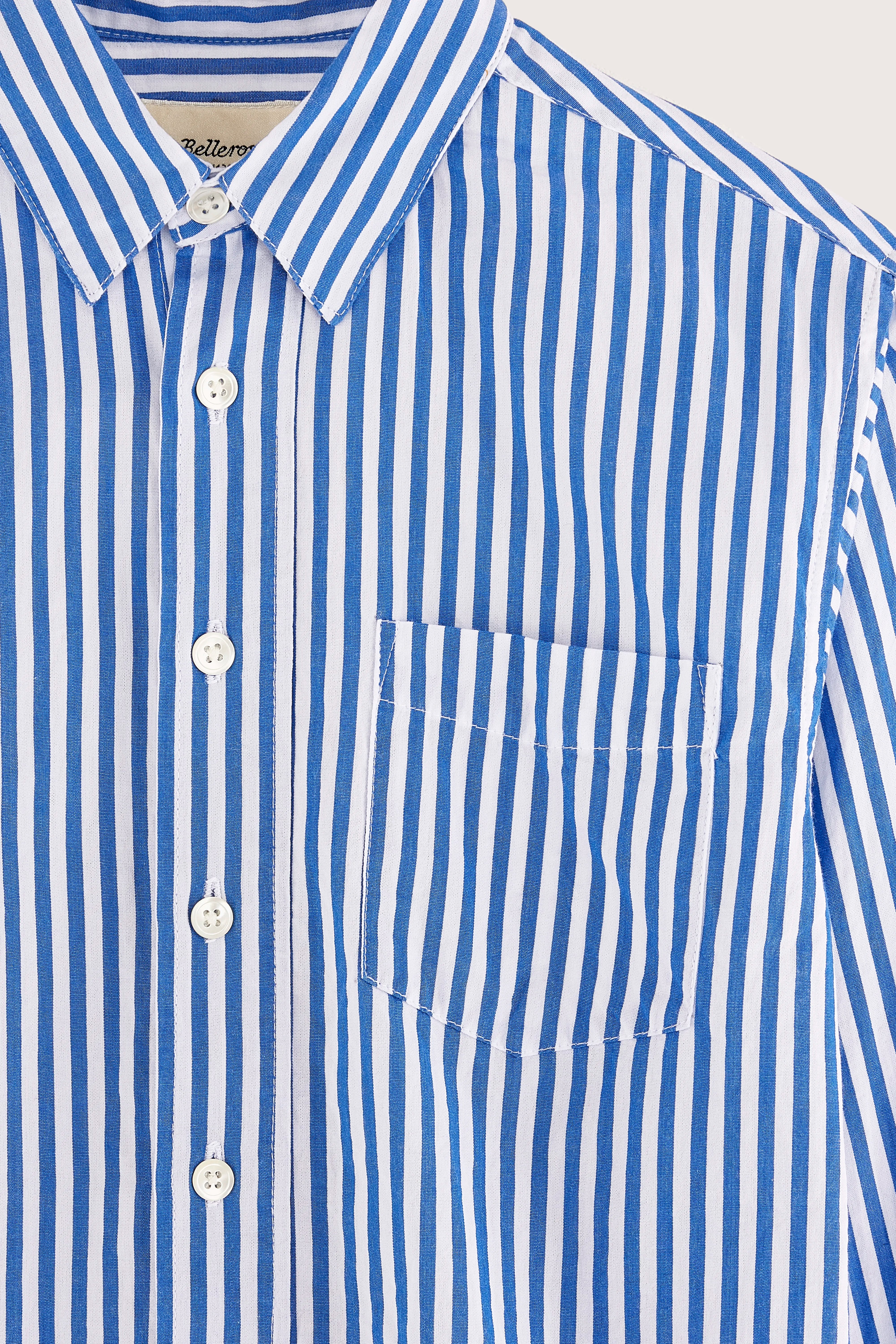 Gulian Striped Shirt - Touareg / Vintage white For Boys | Bellerose