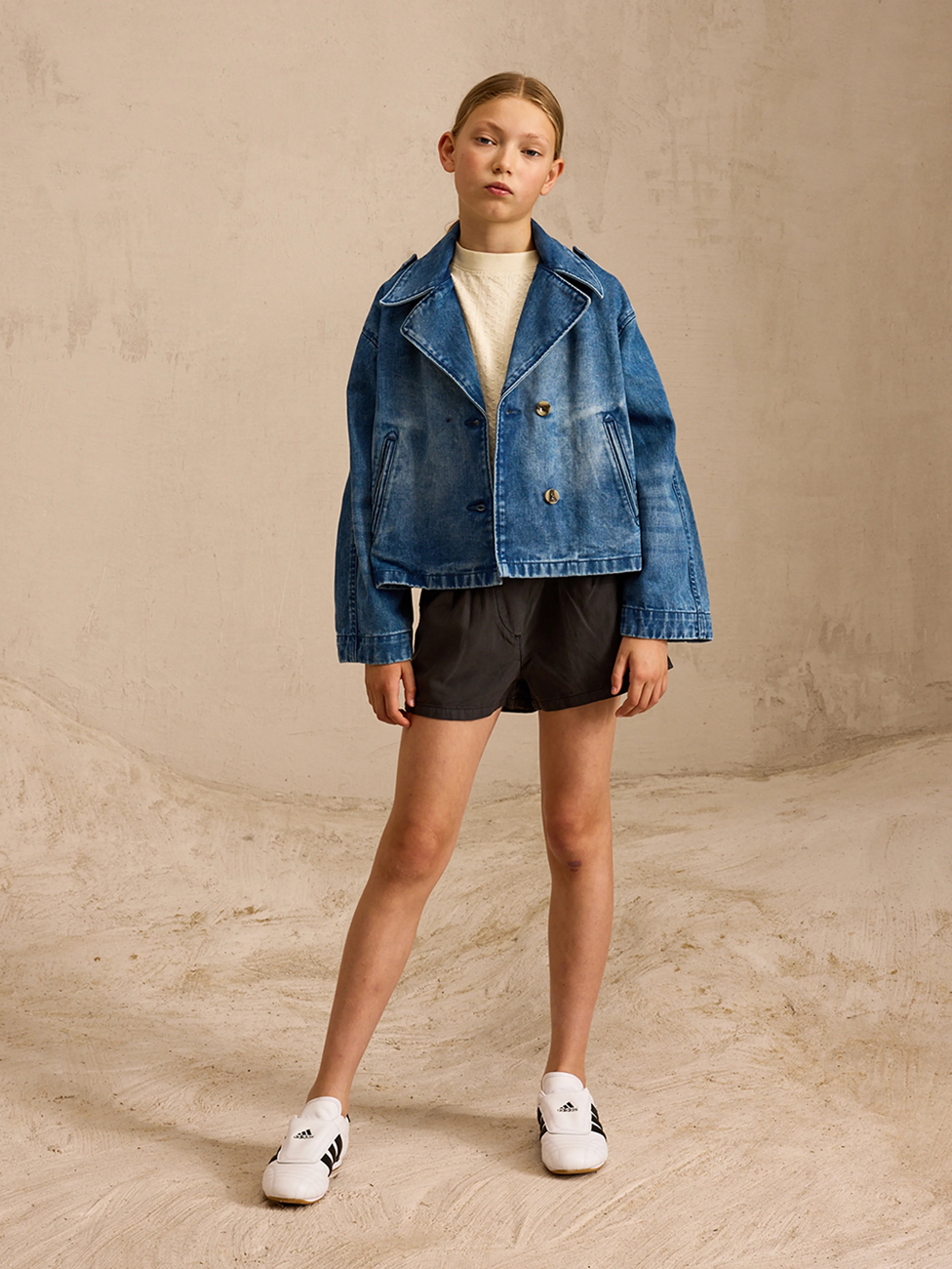 Woke Short Trench - Md blue stone For Girls | Bellerose