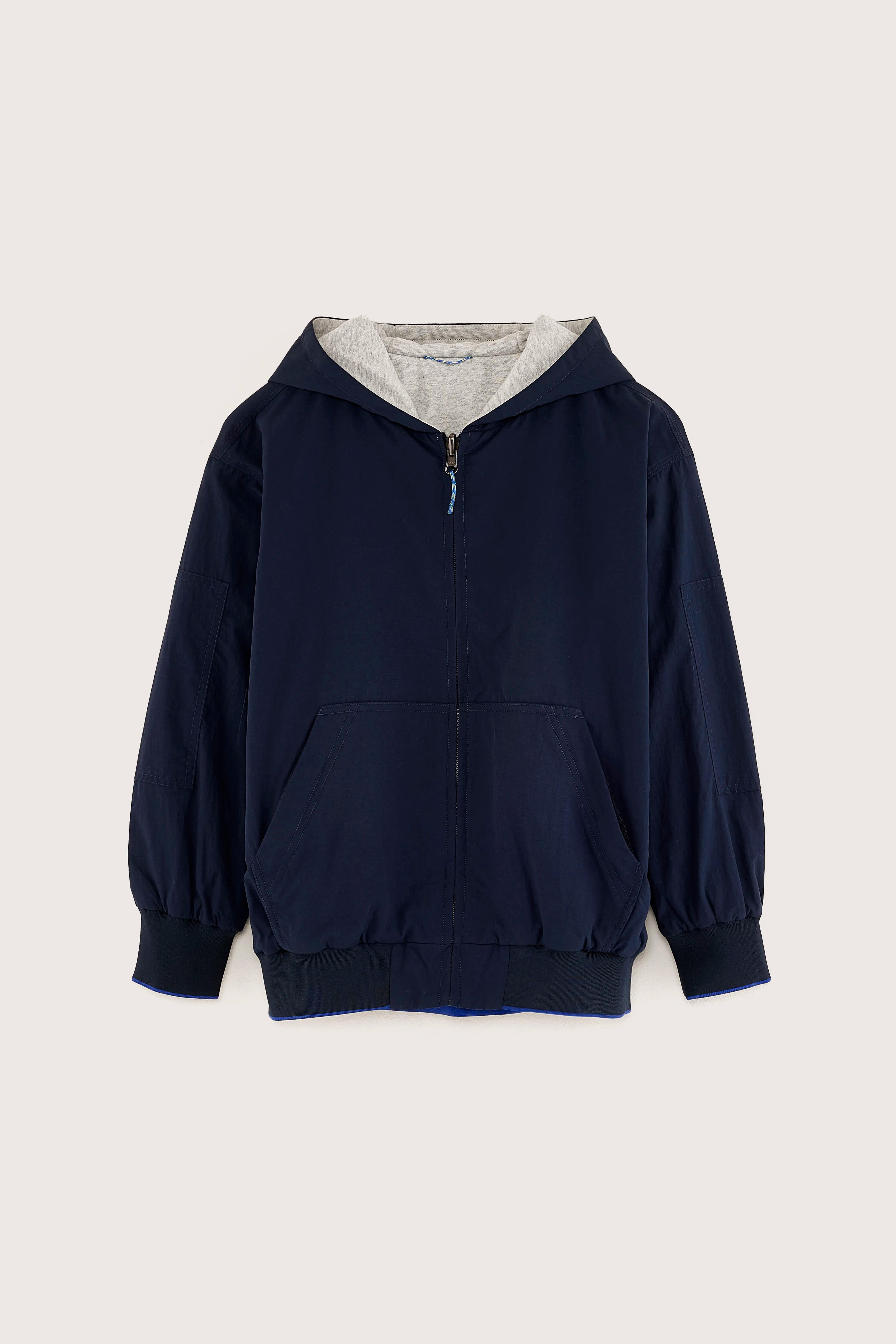 Hamzah Relaxed Rain Jacket - H. grey / Parker For Boys | Bellerose