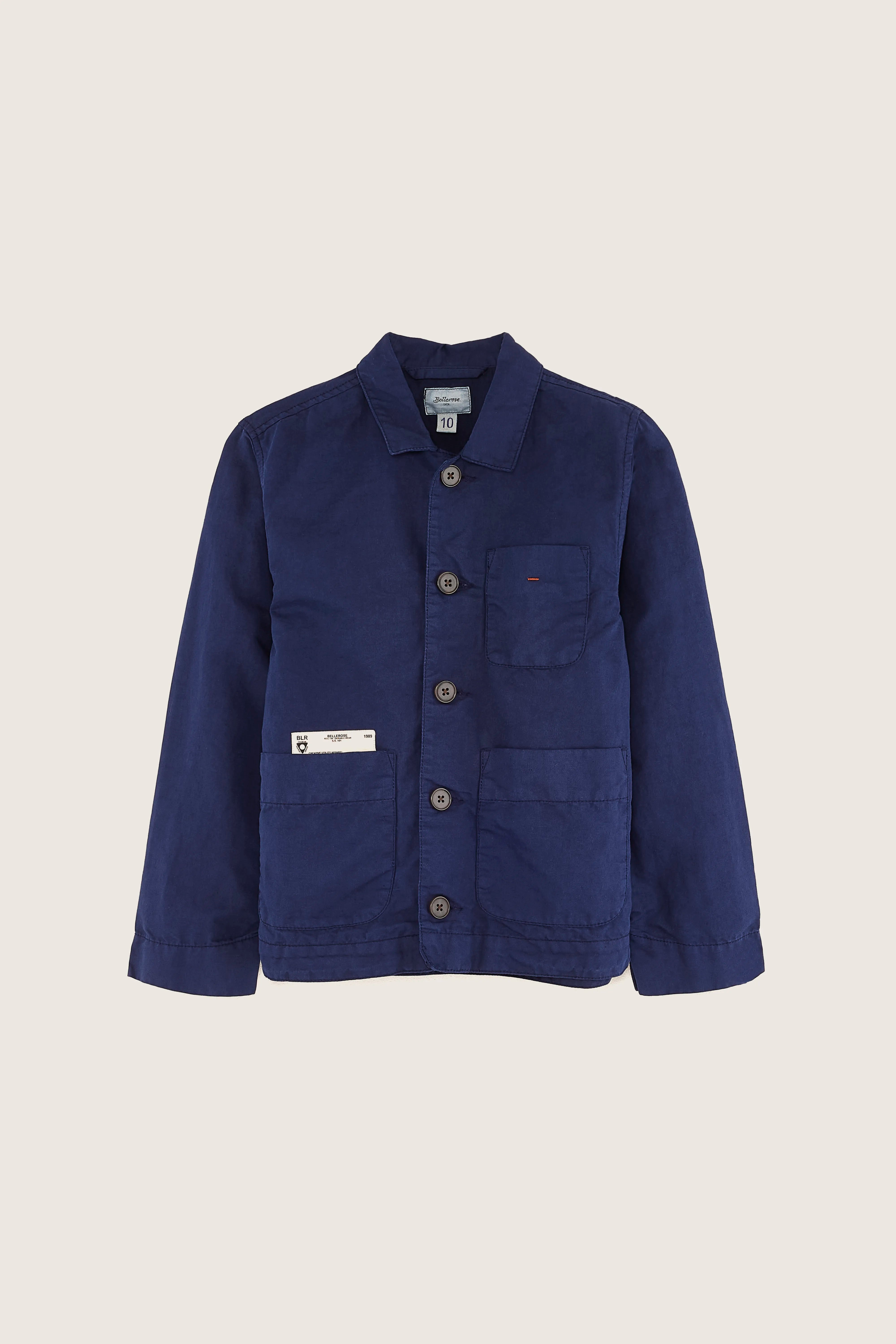 Wayatt Relaxed Overshirt - Naval For Boys | Bellerose