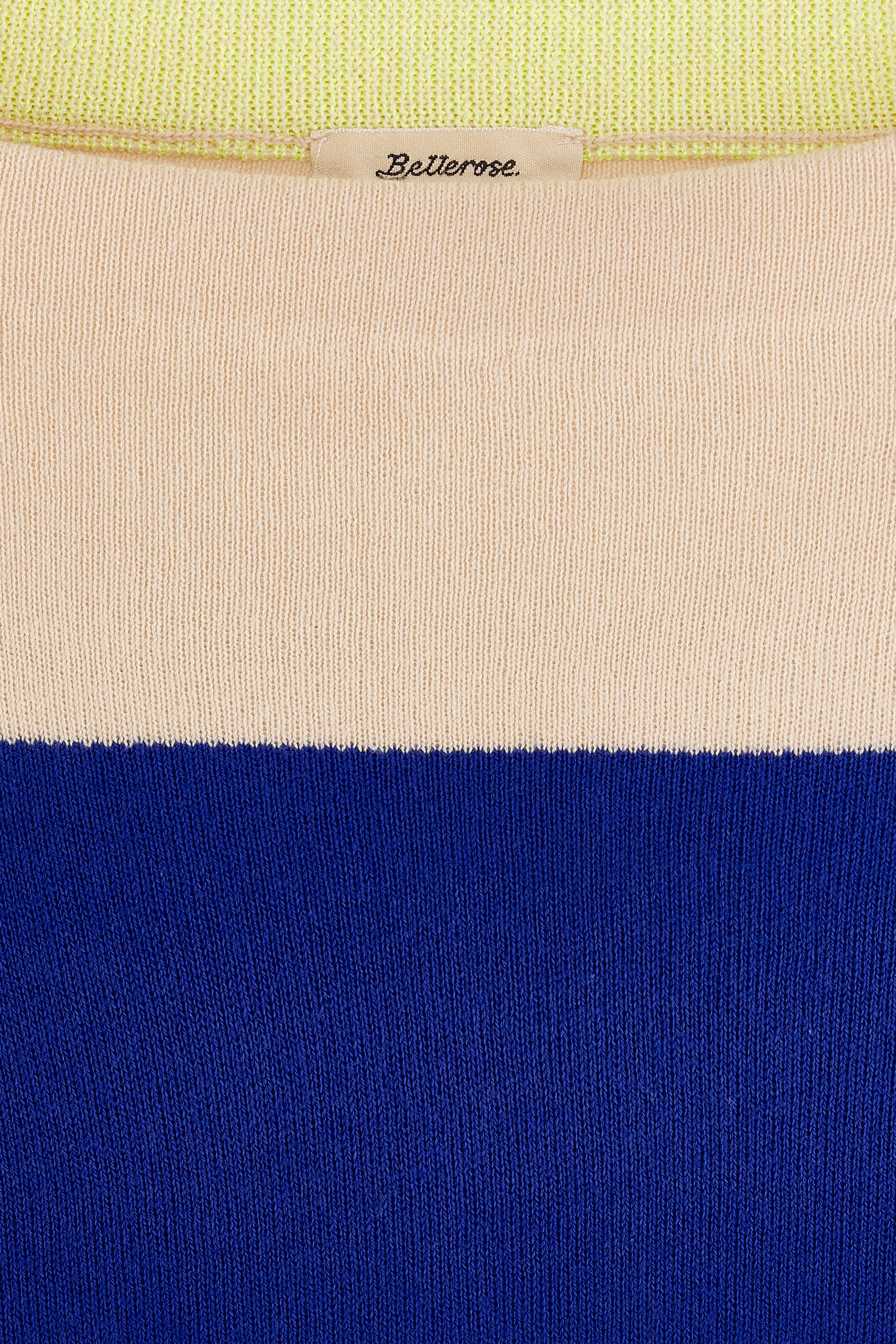 Angilo Ronde Hals Trui - Fluo / Lazuli / Macadamia Voor Meisjes | Bellerose