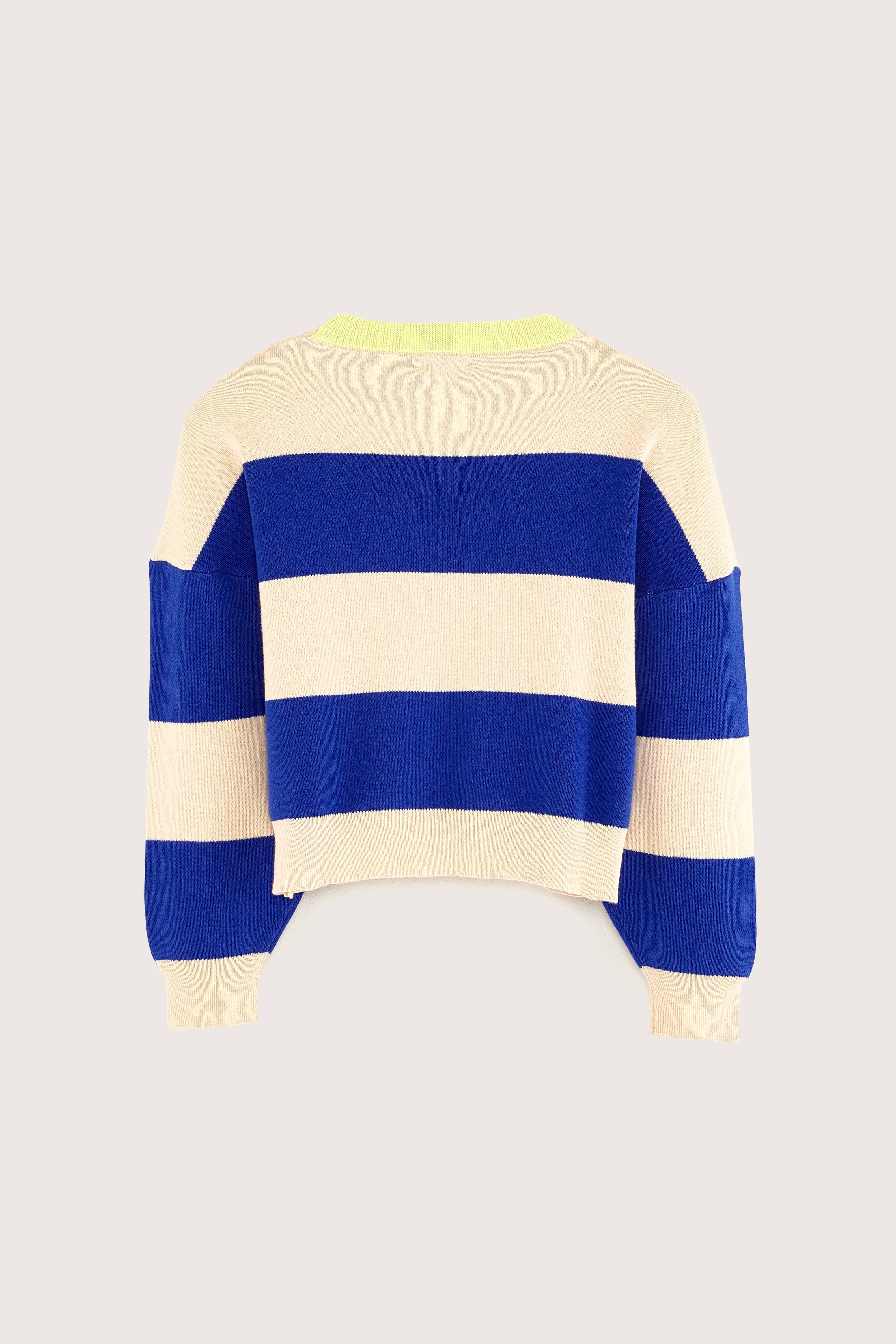 Angilo Crewneck Sweater - Fluo / Lazuli / Macadamia For Girls | Bellerose