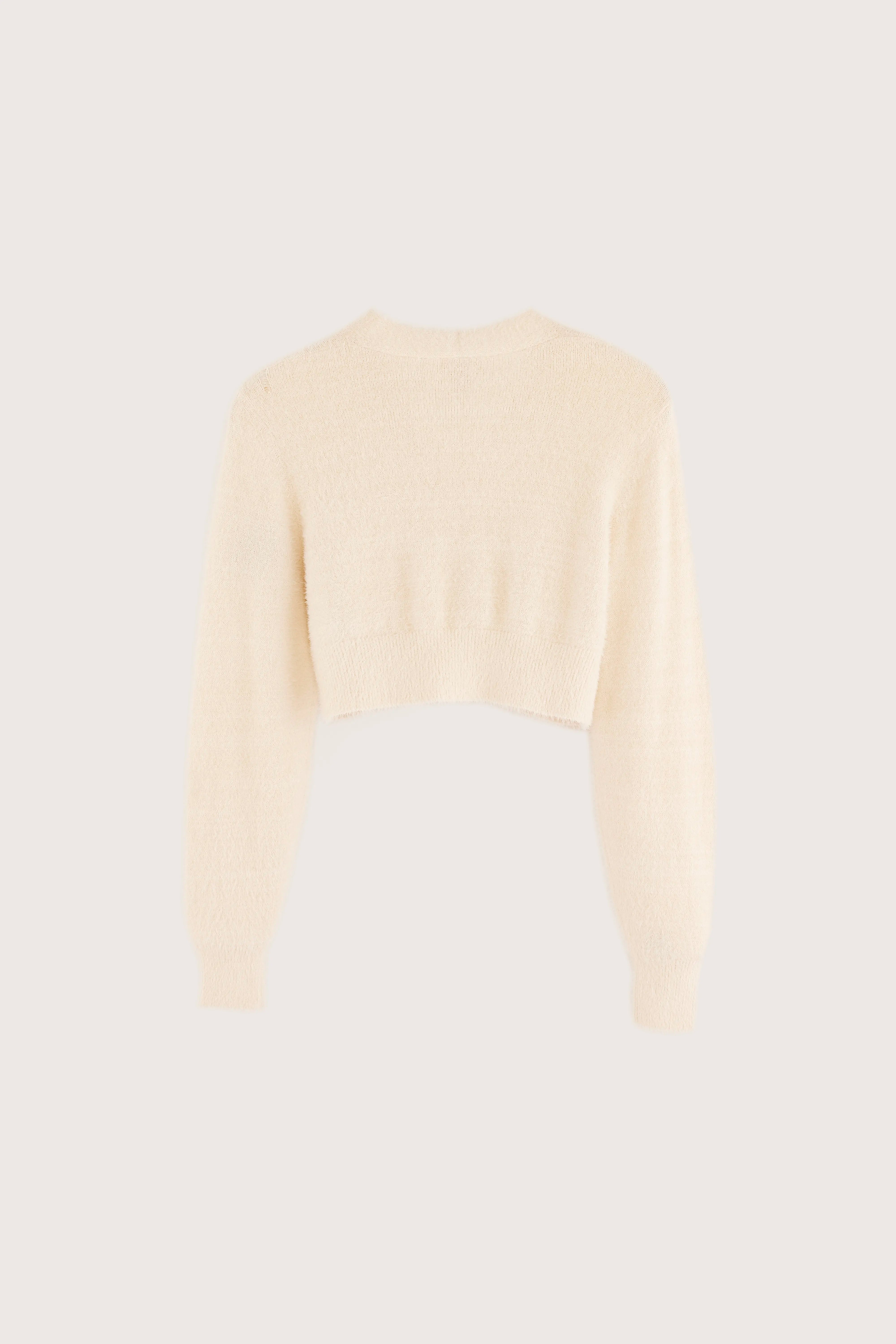 Gollan Cropped Cardigan - Ecru Voor Meisjes | Bellerose