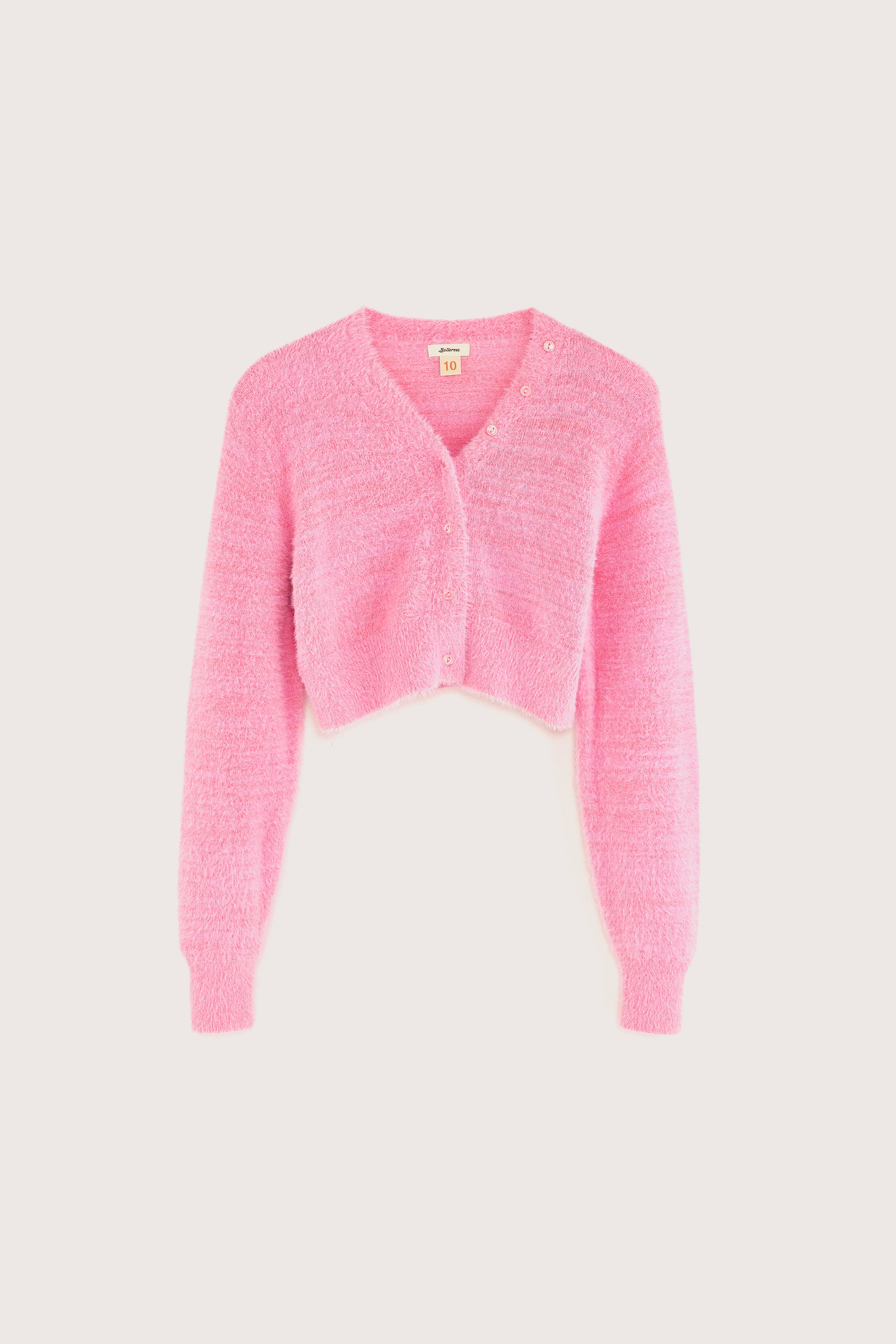 Cardigan Court Gollan - Marshmallow Pour Fille | Bellerose