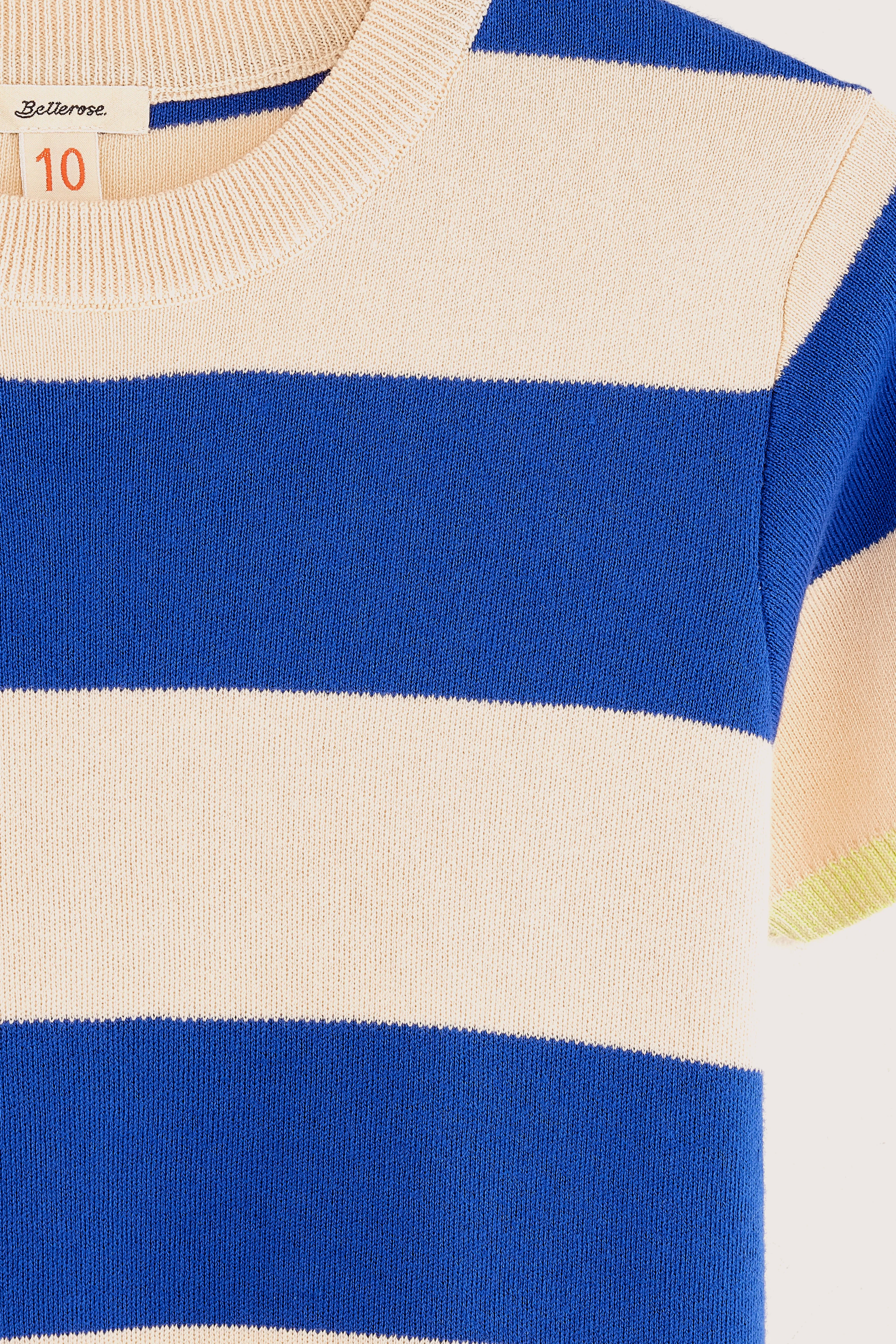 Angrob Knitted Dress - Fluo / Lazuli / Macadamia For Girls | Bellerose