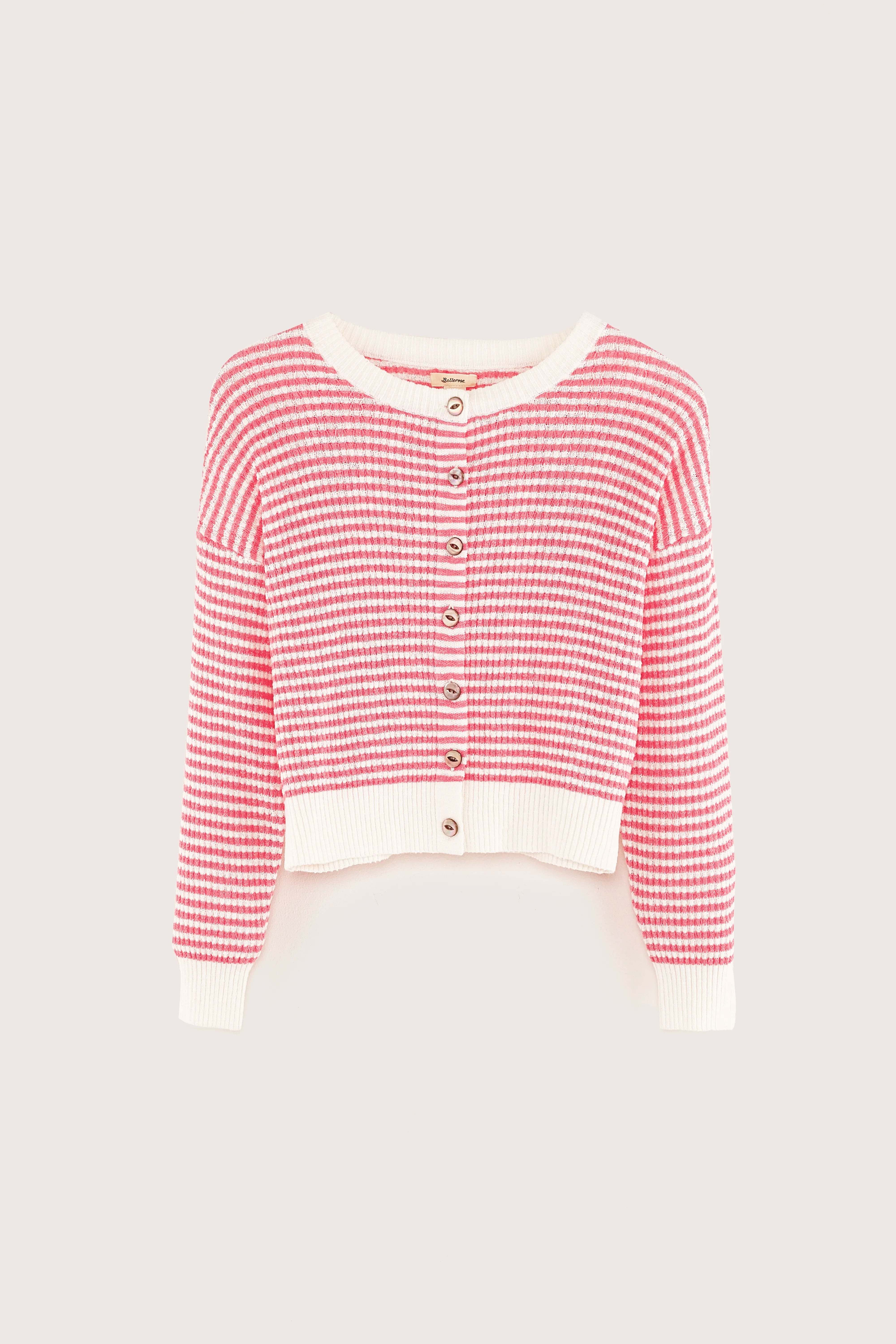 Attelo crewneck cardigan (251 / G / STRIPE A)