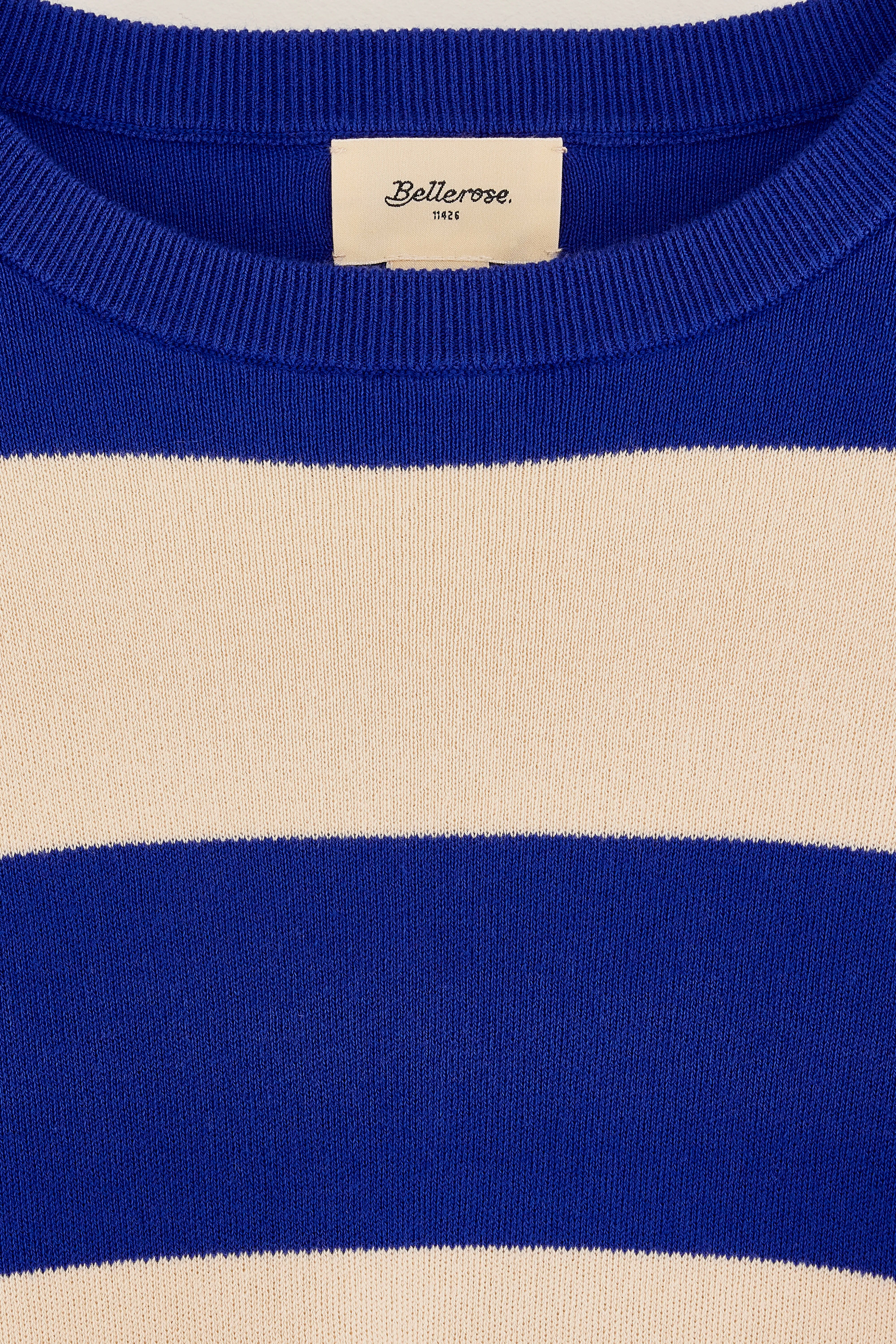 Angbo Crewneck Sweater - Lazuli / Macadamia For Boys | Bellerose