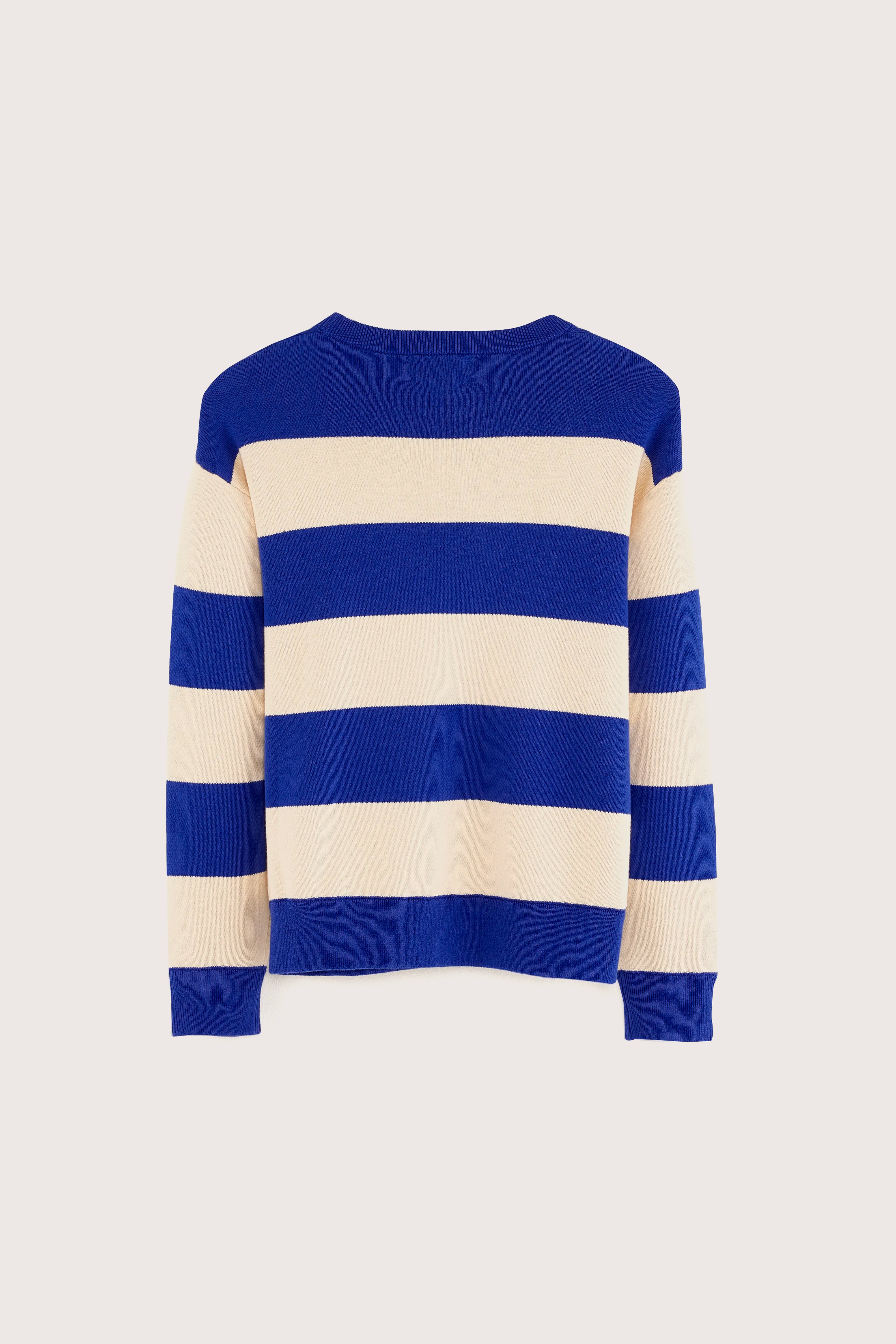 Angbo Crewneck Sweater - Lazuli / Macadamia For Boys | Bellerose