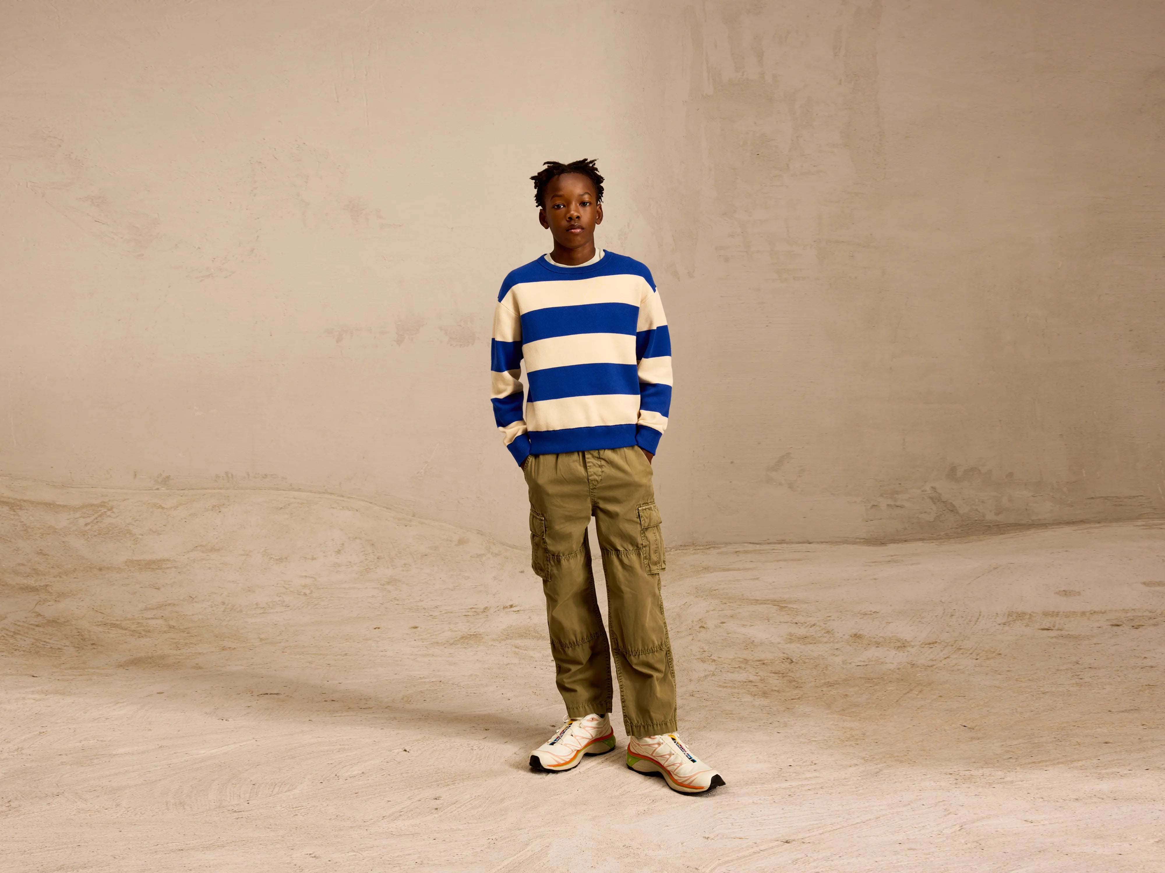 Angbo crewneck sweater (251 / B / STRIPE A)