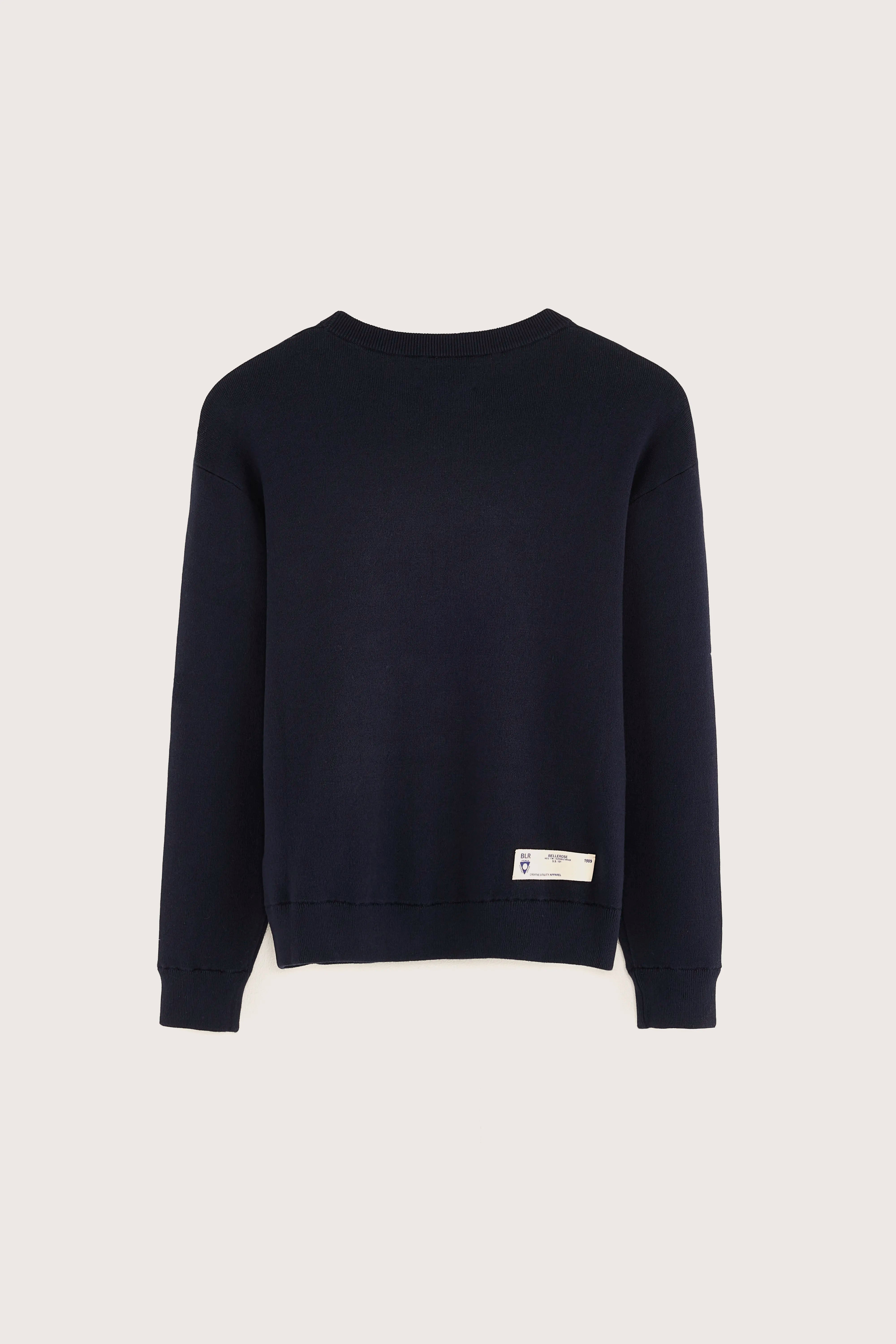 Angbo Crewneck Sweater - Navy For Boys | Bellerose