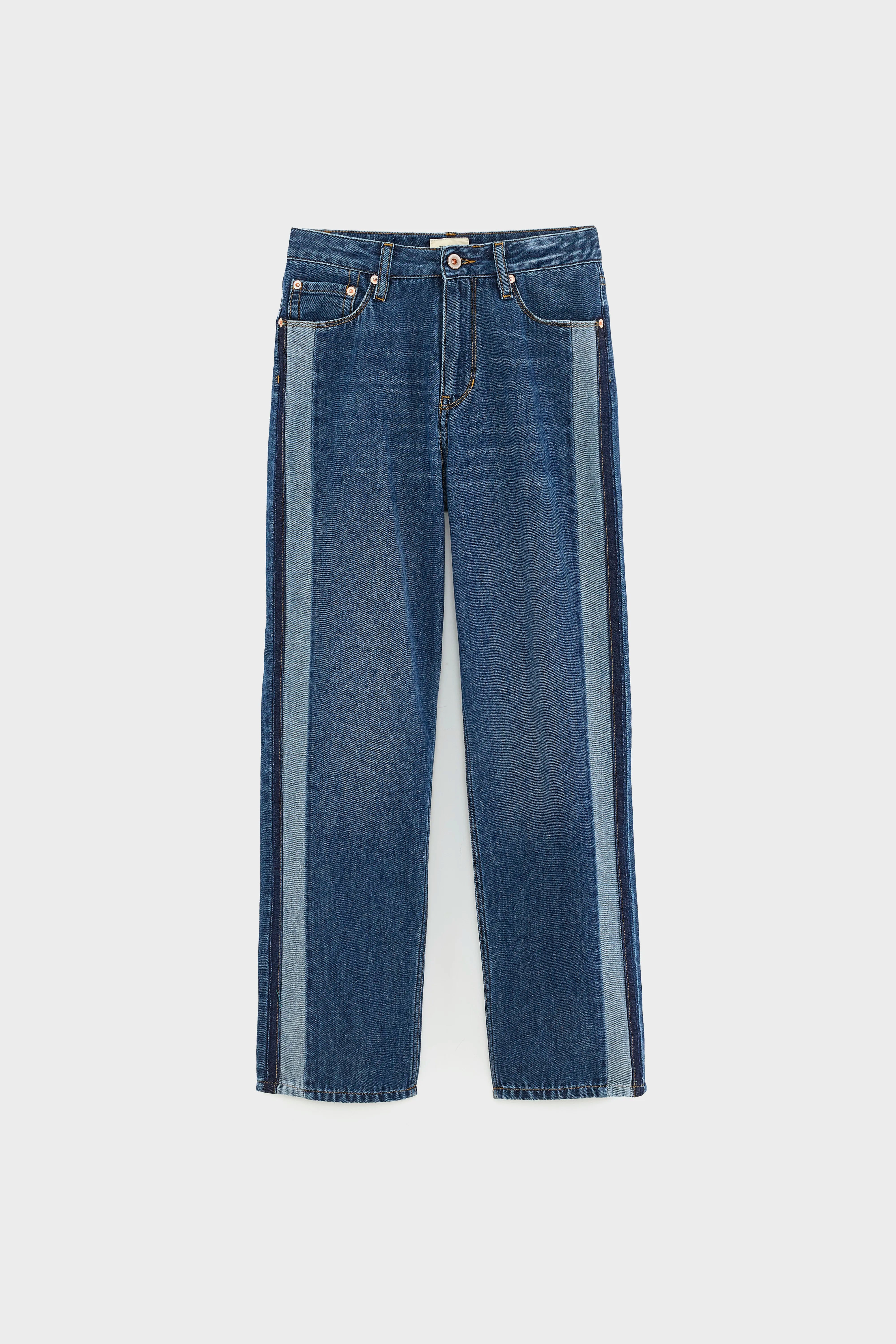 Pearlie Straight Jeans - Used blue For Girls | Bellerose