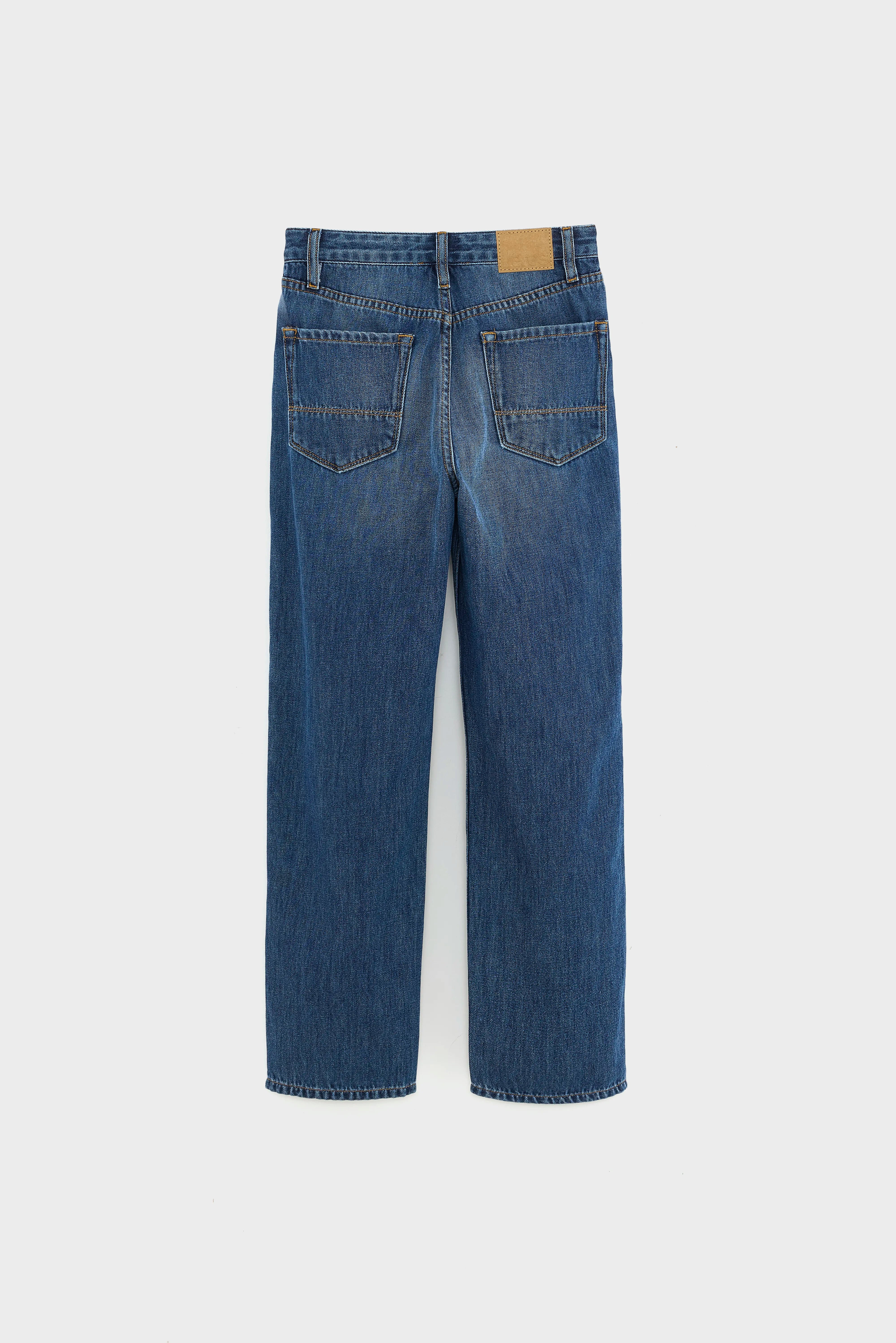 Pearlie Straight Jeans - Used blue For Girls | Bellerose