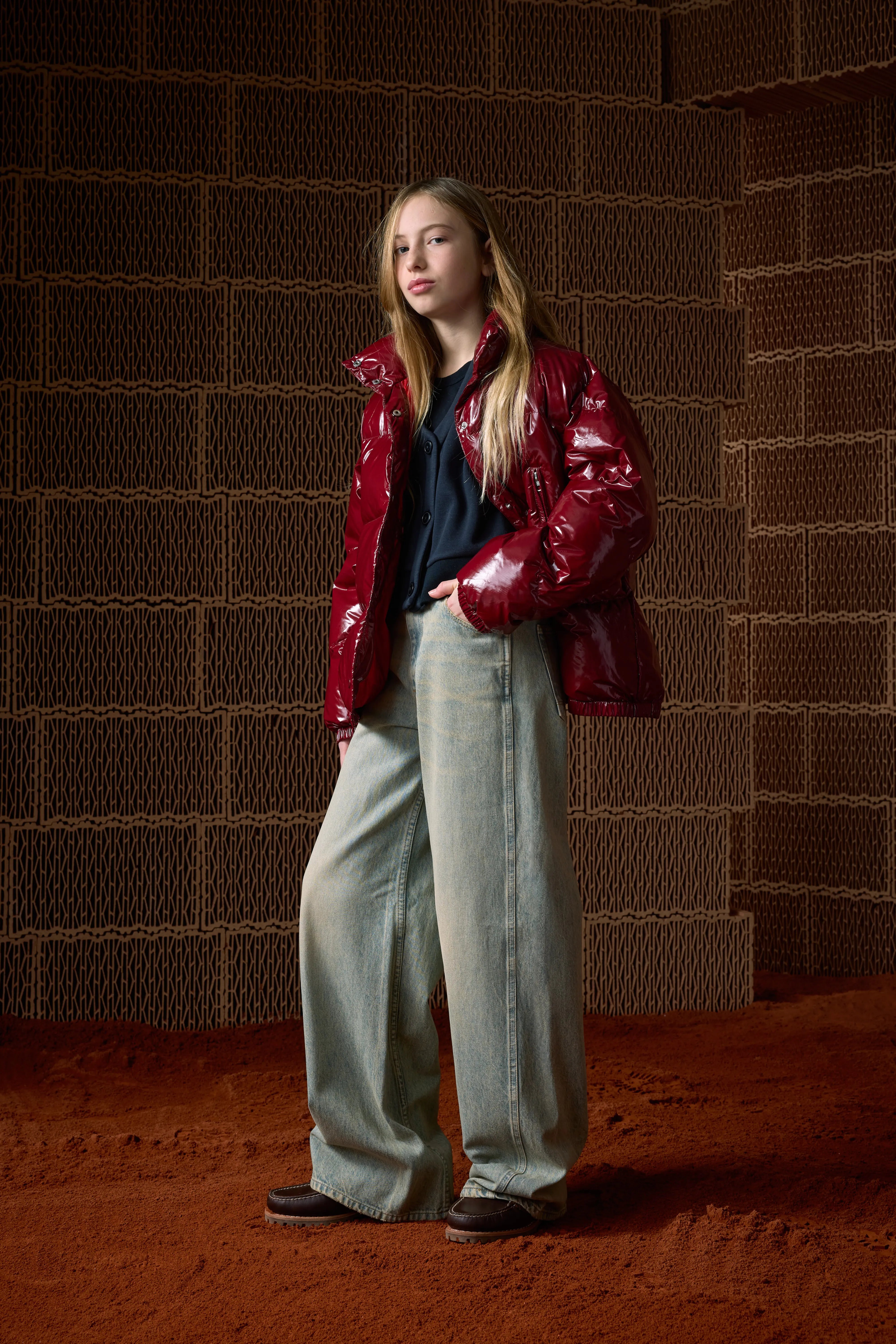 Jean Évasé Wanda - Used blue Pour Fille | Bellerose