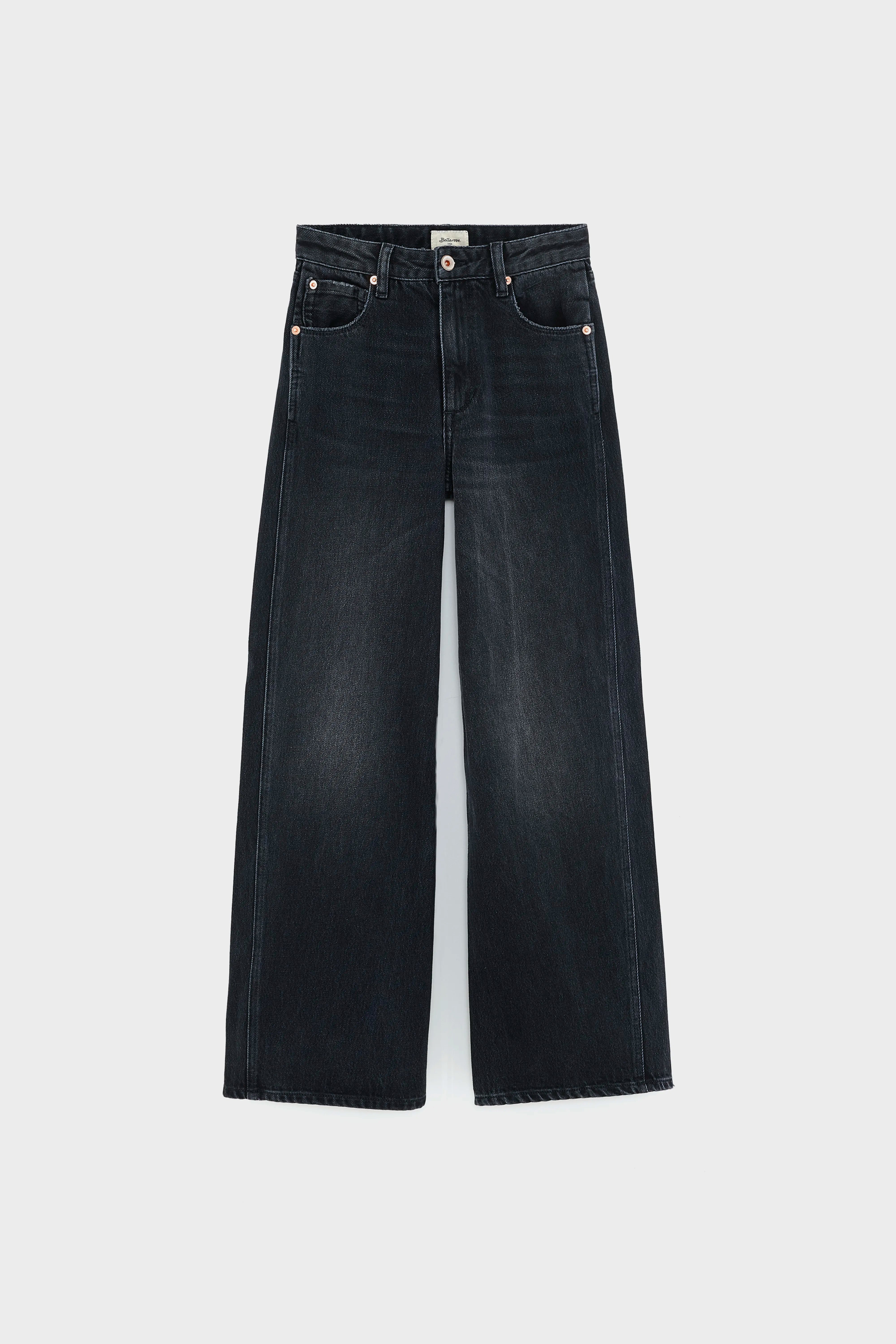 Wanda Flared Jeans - Used black For Girls | Bellerose