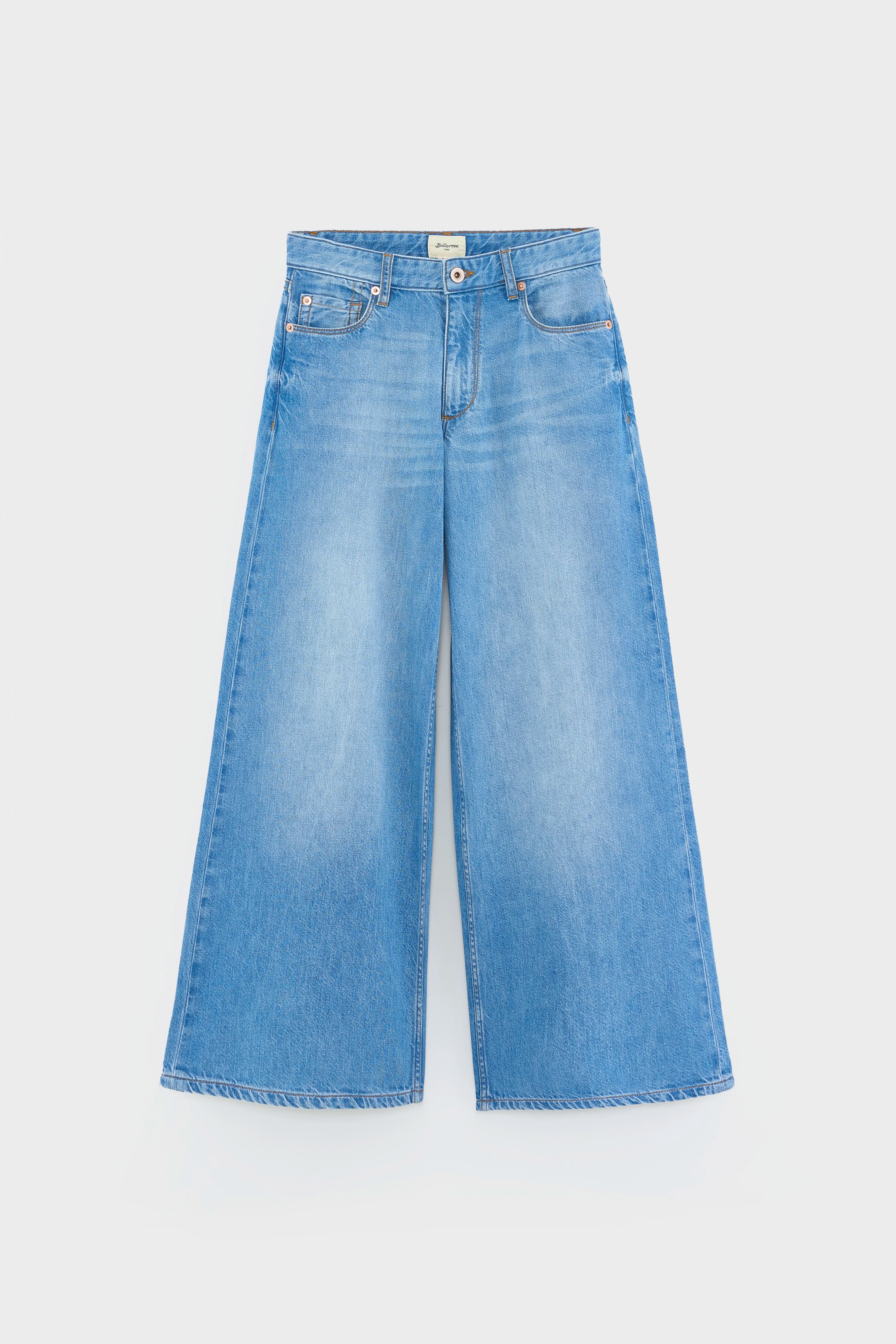 Kae Wide Jeans - Md blue bleach For Girls | Bellerose