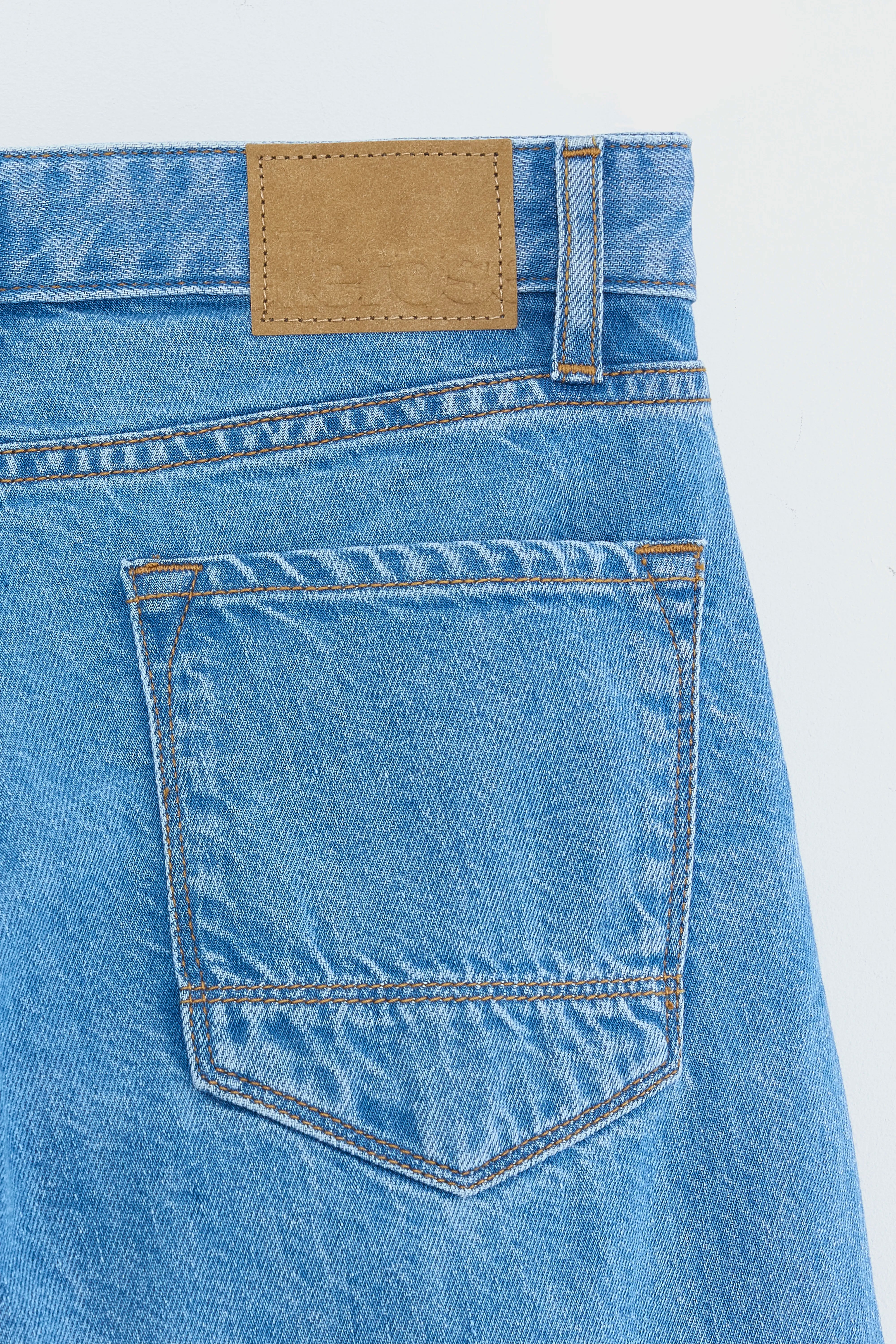 Kae wijde jeans (252 / G / MD BLUE BLEACH)