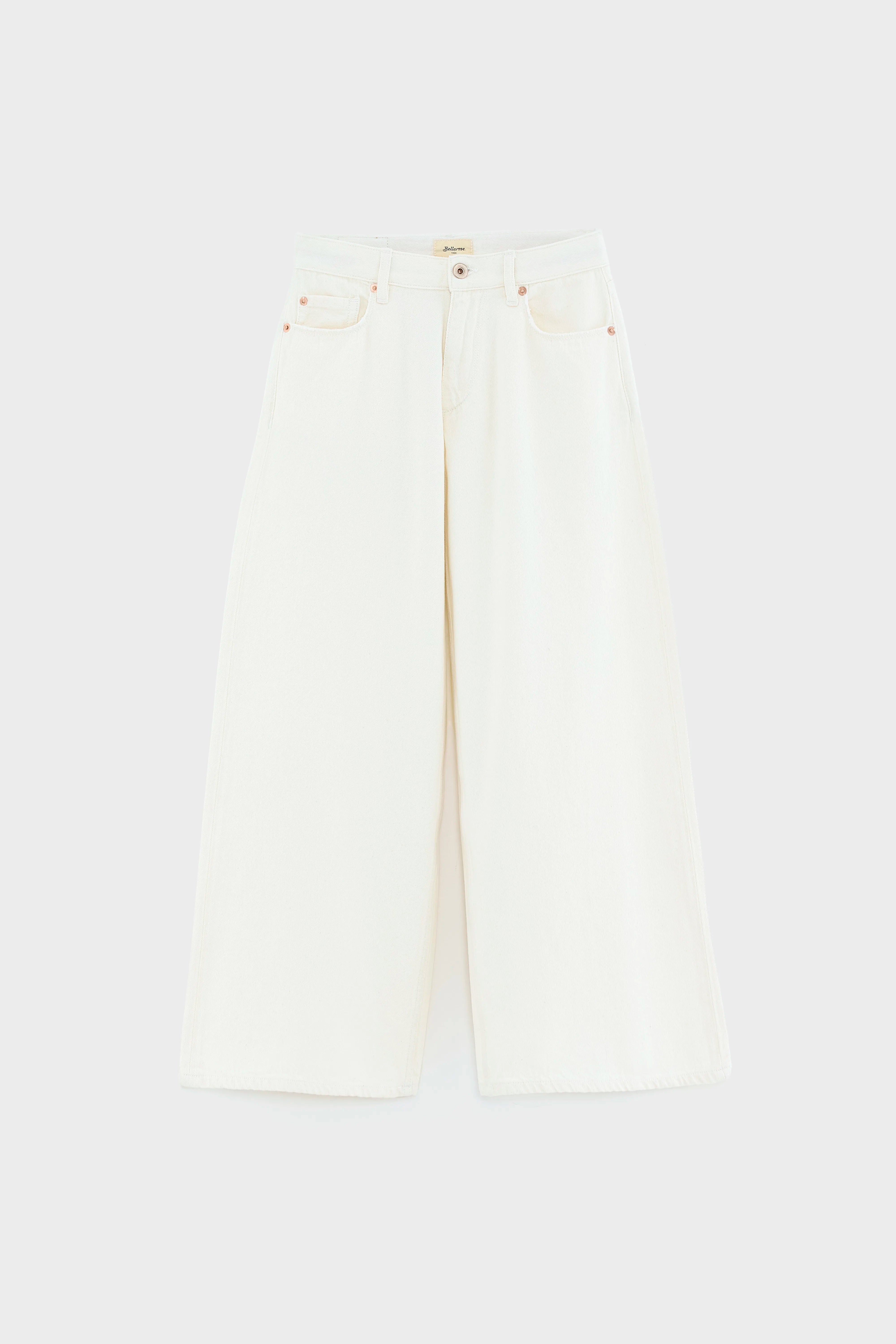 Kae Wide Trousers - White For Girls | Bellerose