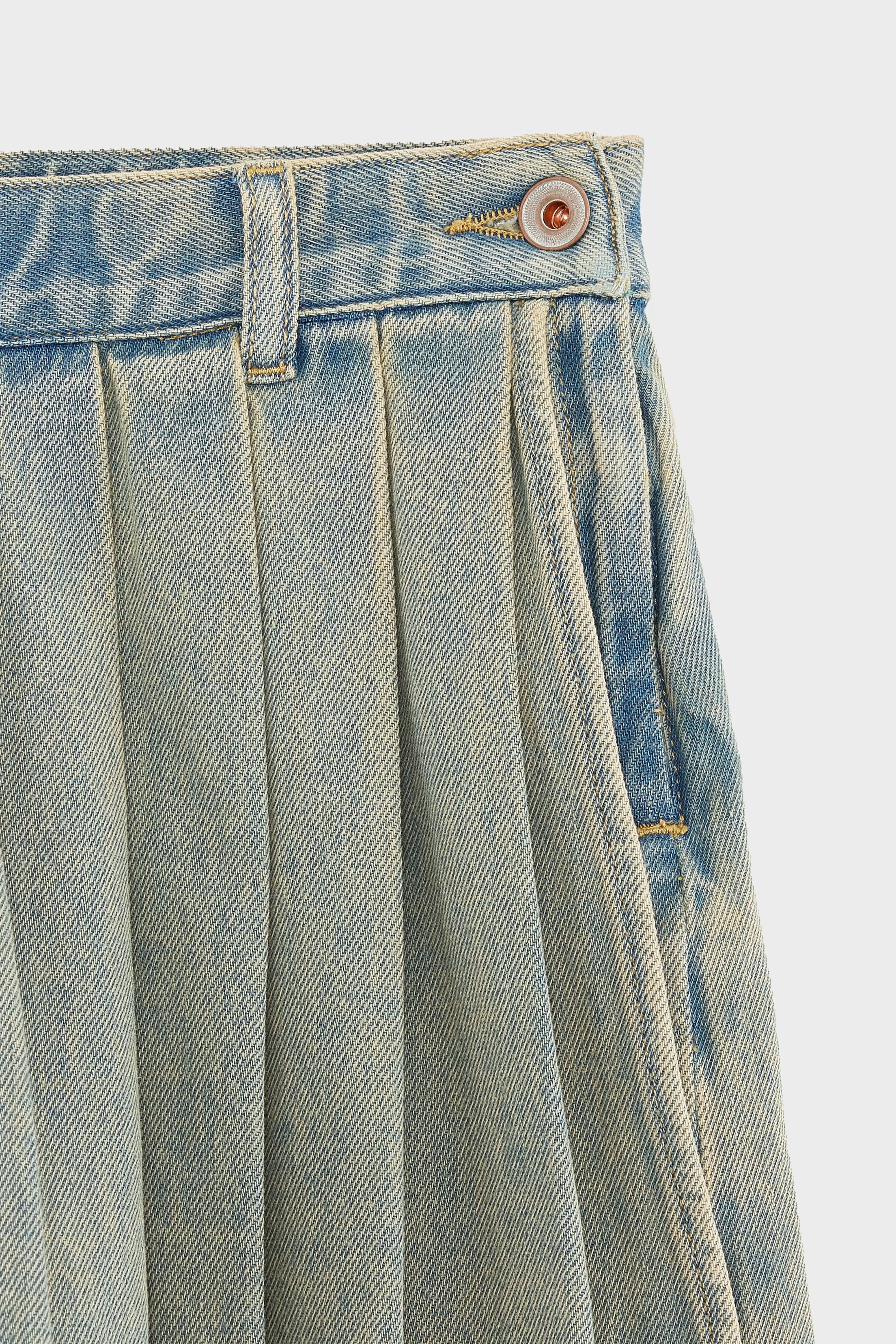 Waves Mini Skort - Used blue For Girls | Bellerose