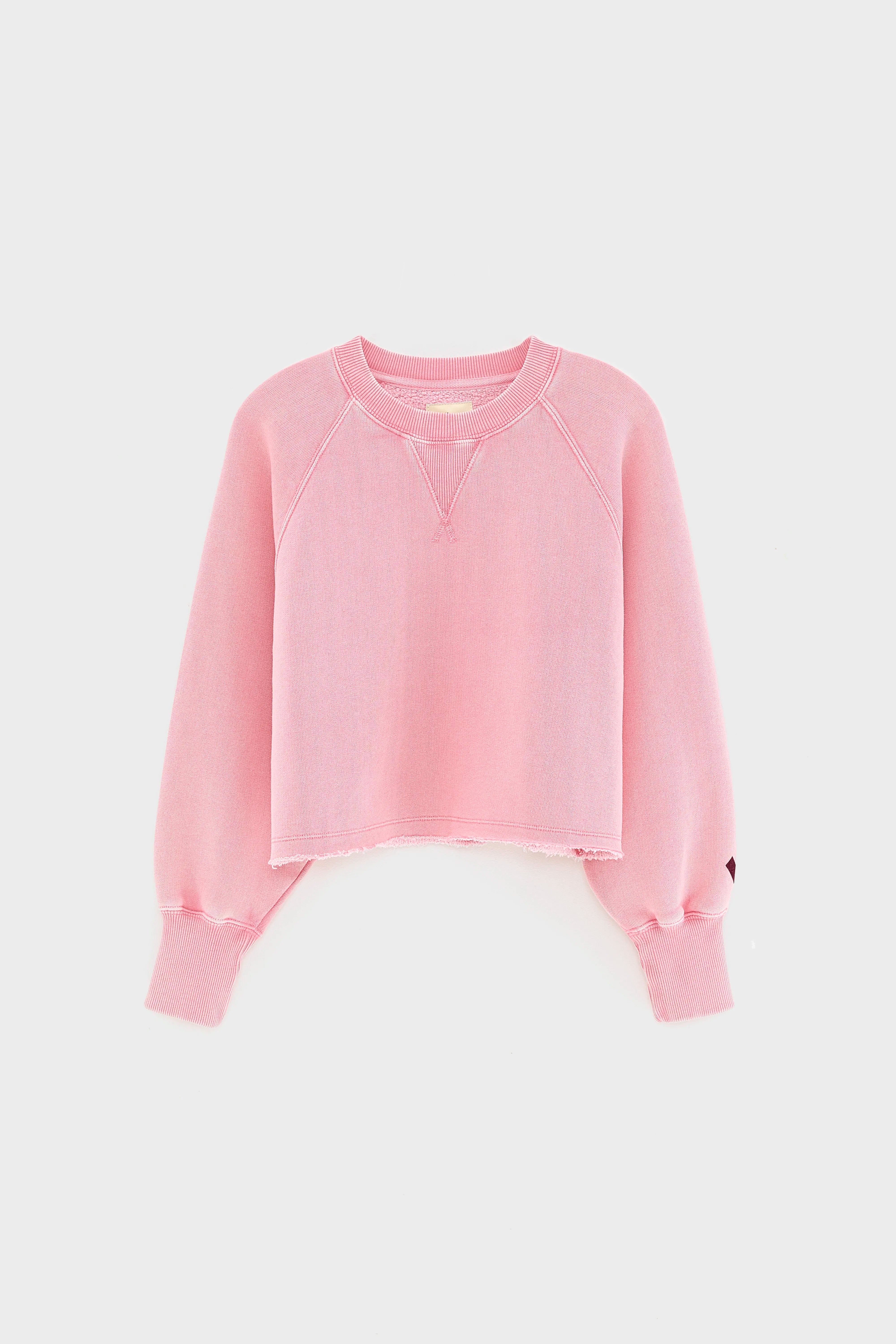 Sweatshirt Cropped Fabina - Pinklady Pour Fille | Bellerose