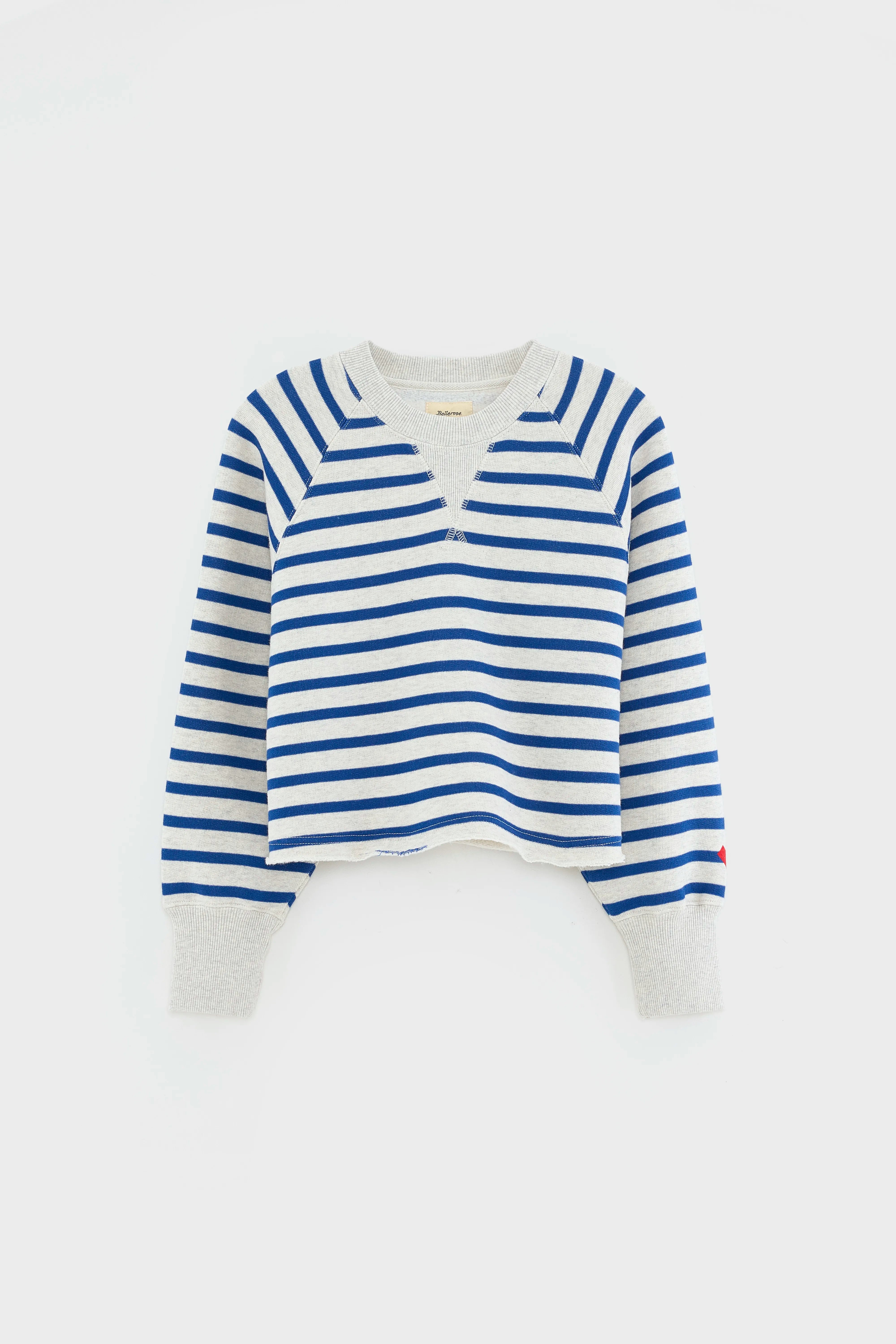 Sweatshirt Cropped Fabina - Stripe a Pour Fille | Bellerose