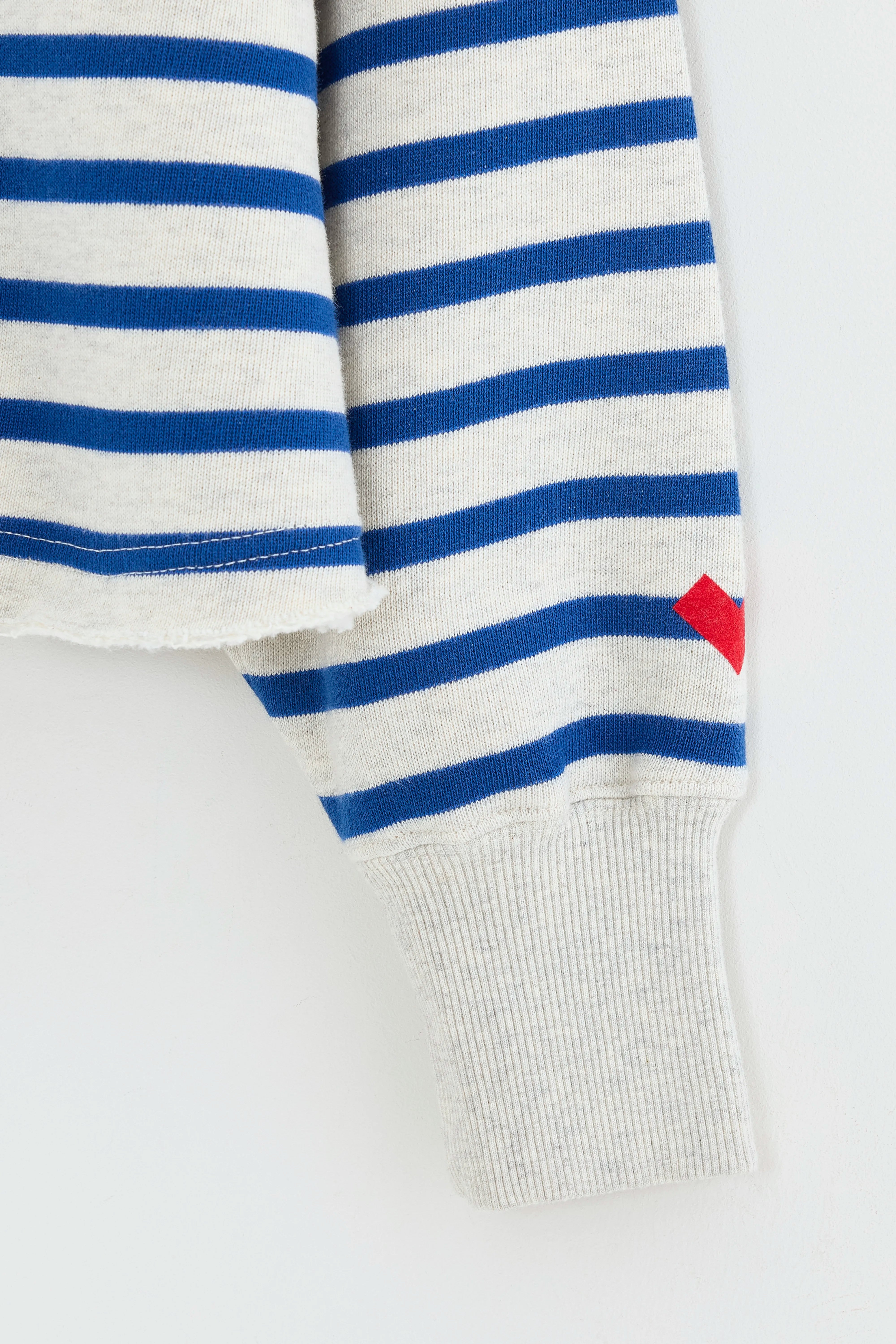 Sweatshirt Cropped Fabina - Stripe a Pour Fille | Bellerose