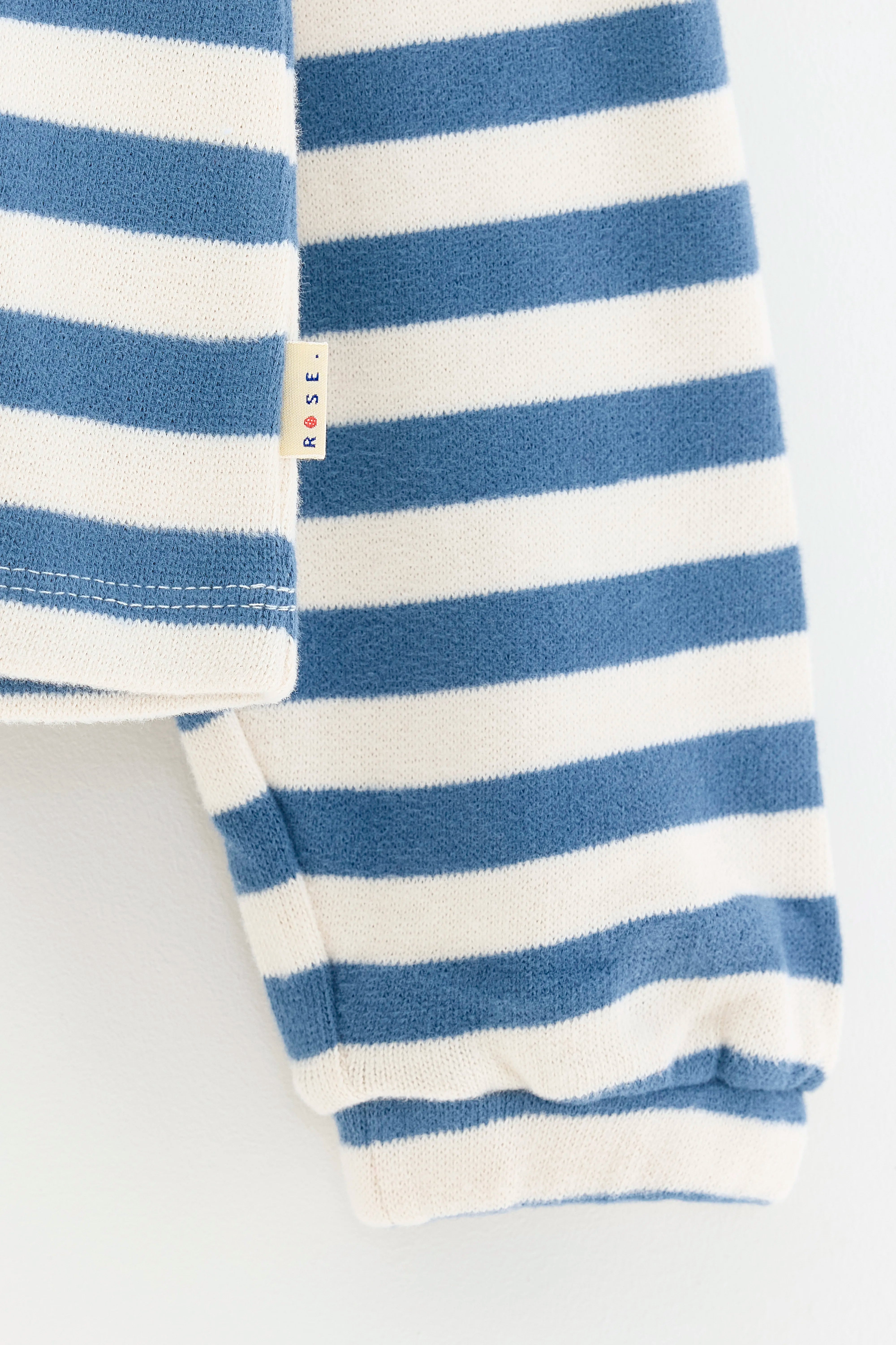 Fasov Cropped T-shirt - Artic / Cream For Girls | Bellerose