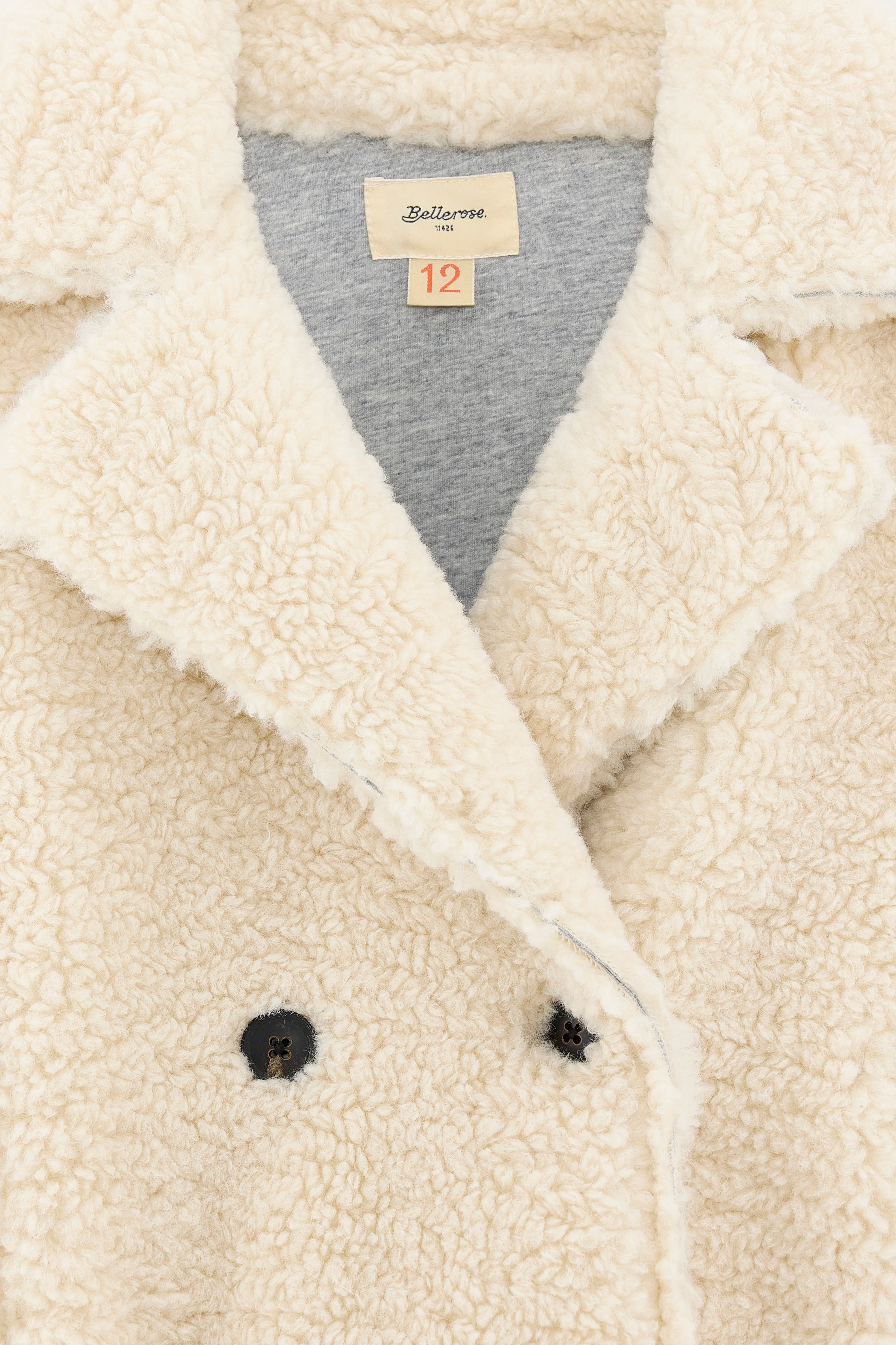 Japtor Teddy Coat - Ecru For Girls | Bellerose