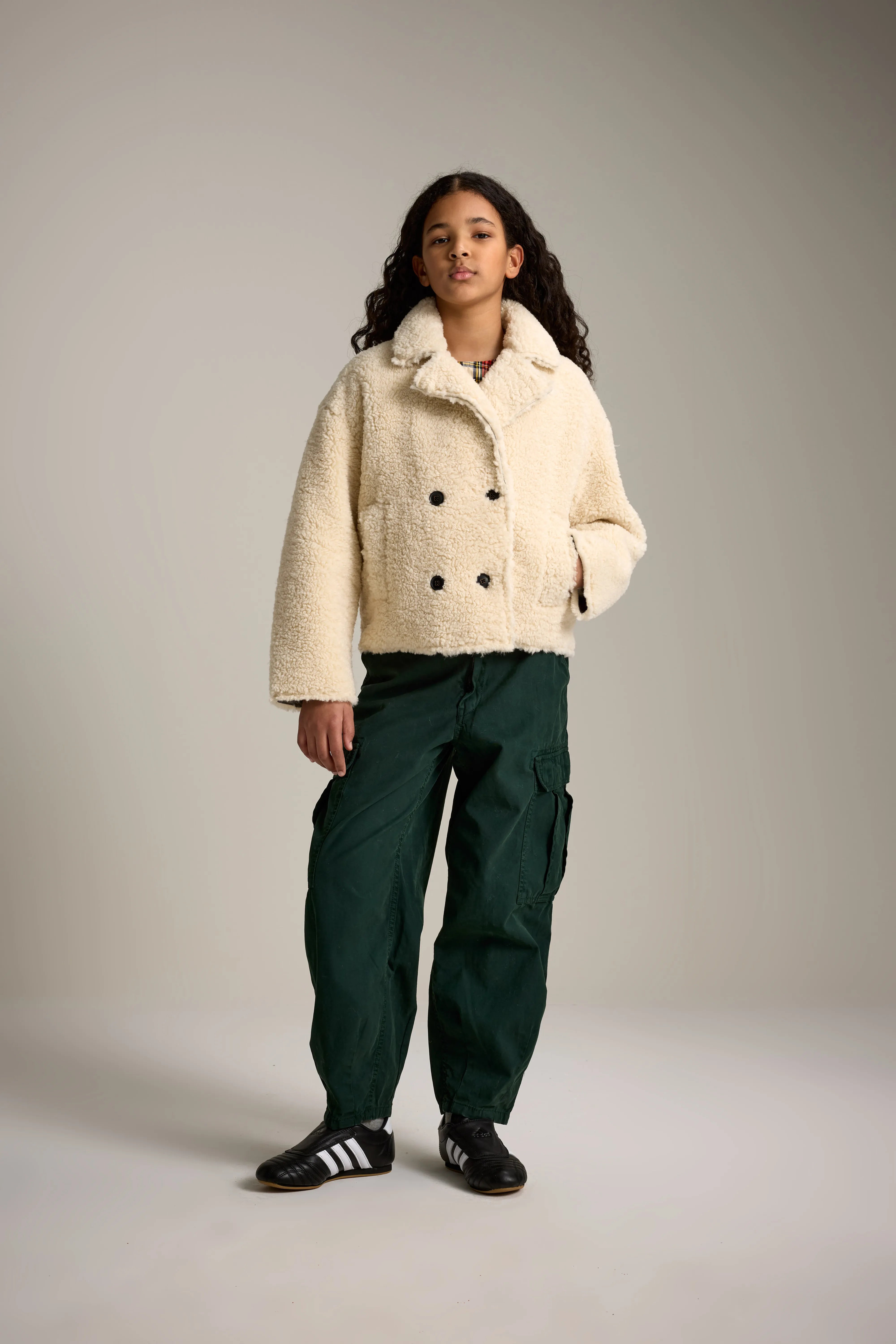 Japtor Teddy Coat - Ecru For Girls | Bellerose