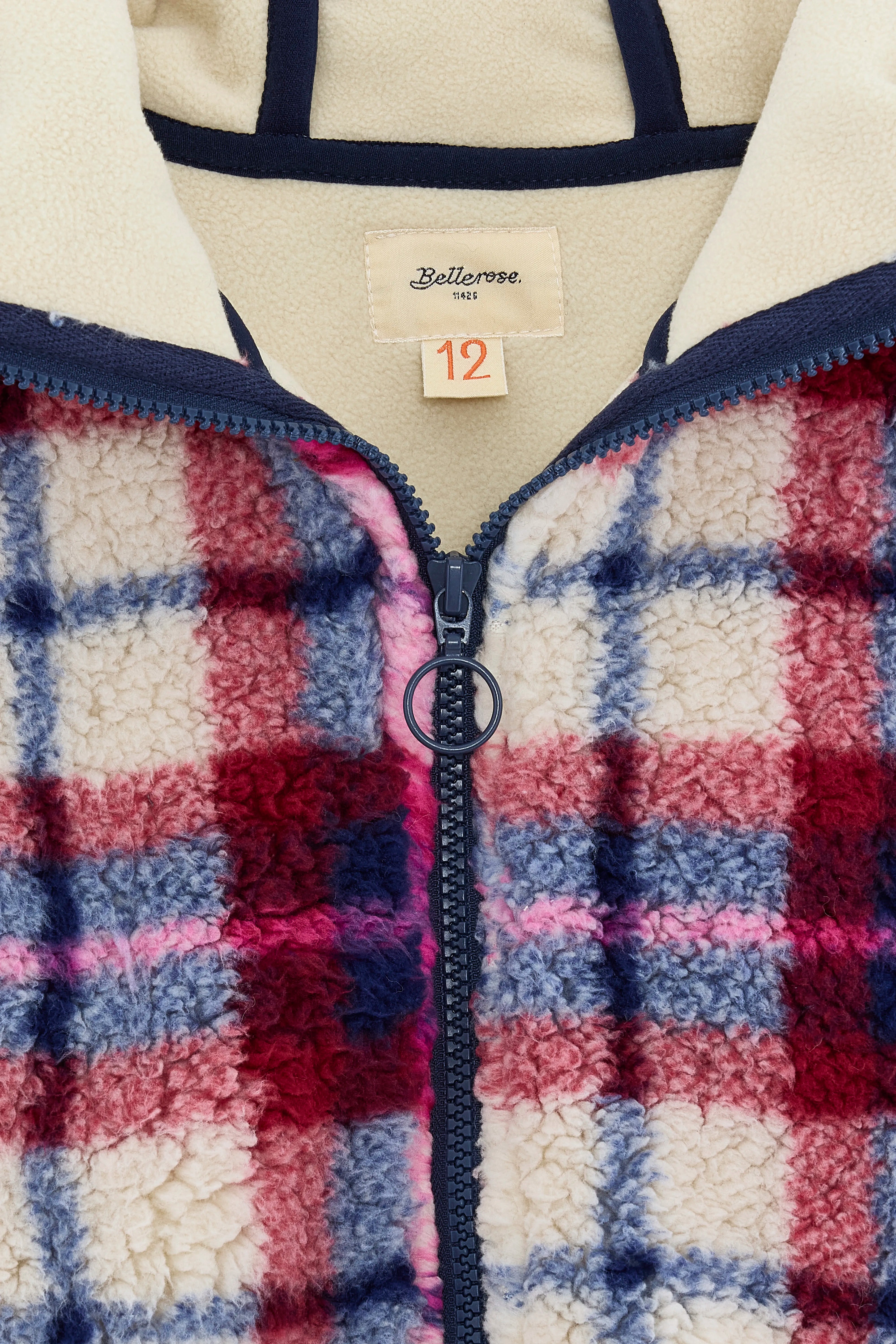 Veste À Capuche Jakye - Cerise / Cream / Worker Pour Fille | Bellerose