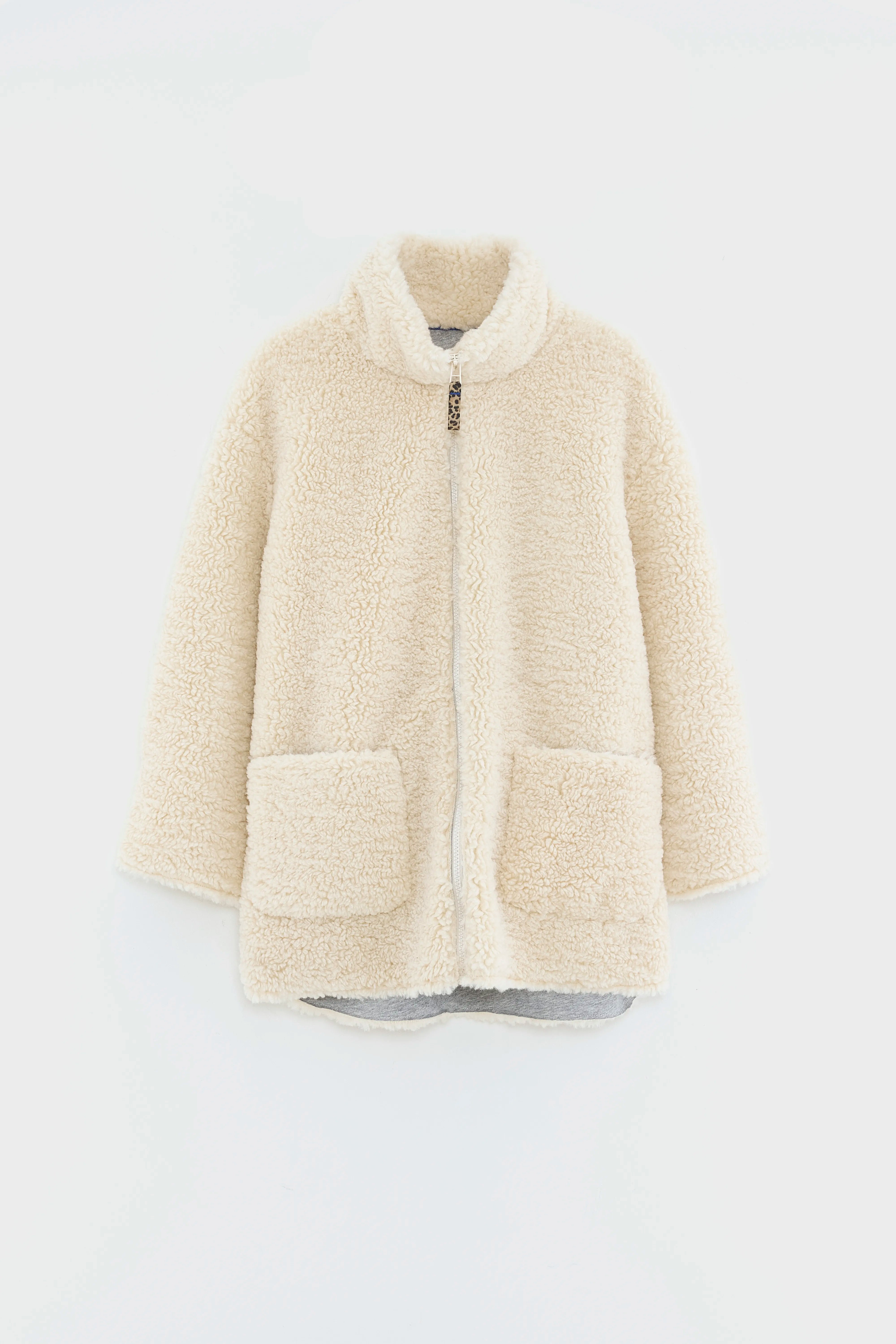 Jena Teddy Coat - Ecru For Girls | Bellerose