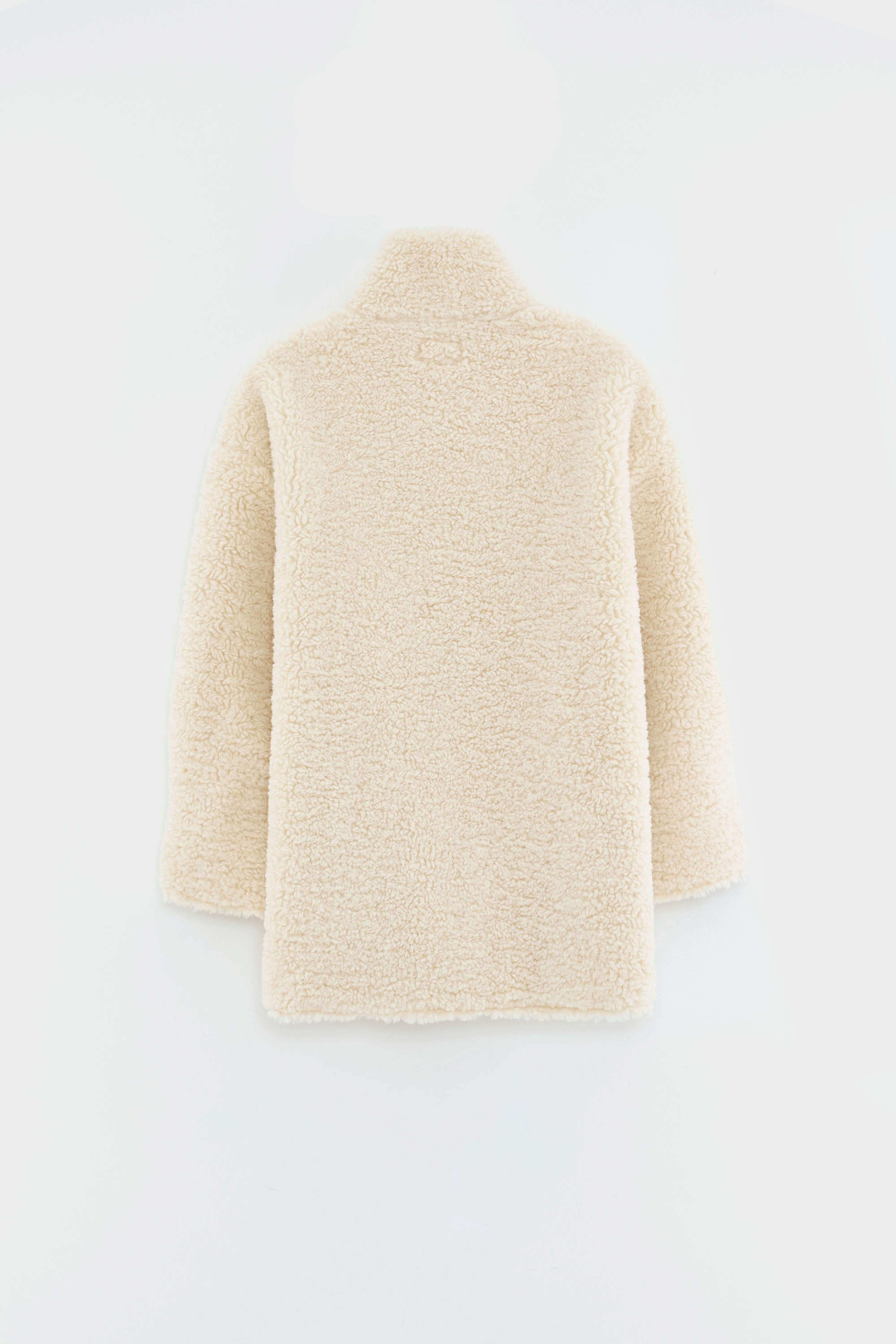 Jena Teddy Coat - Ecru For Girls | Bellerose