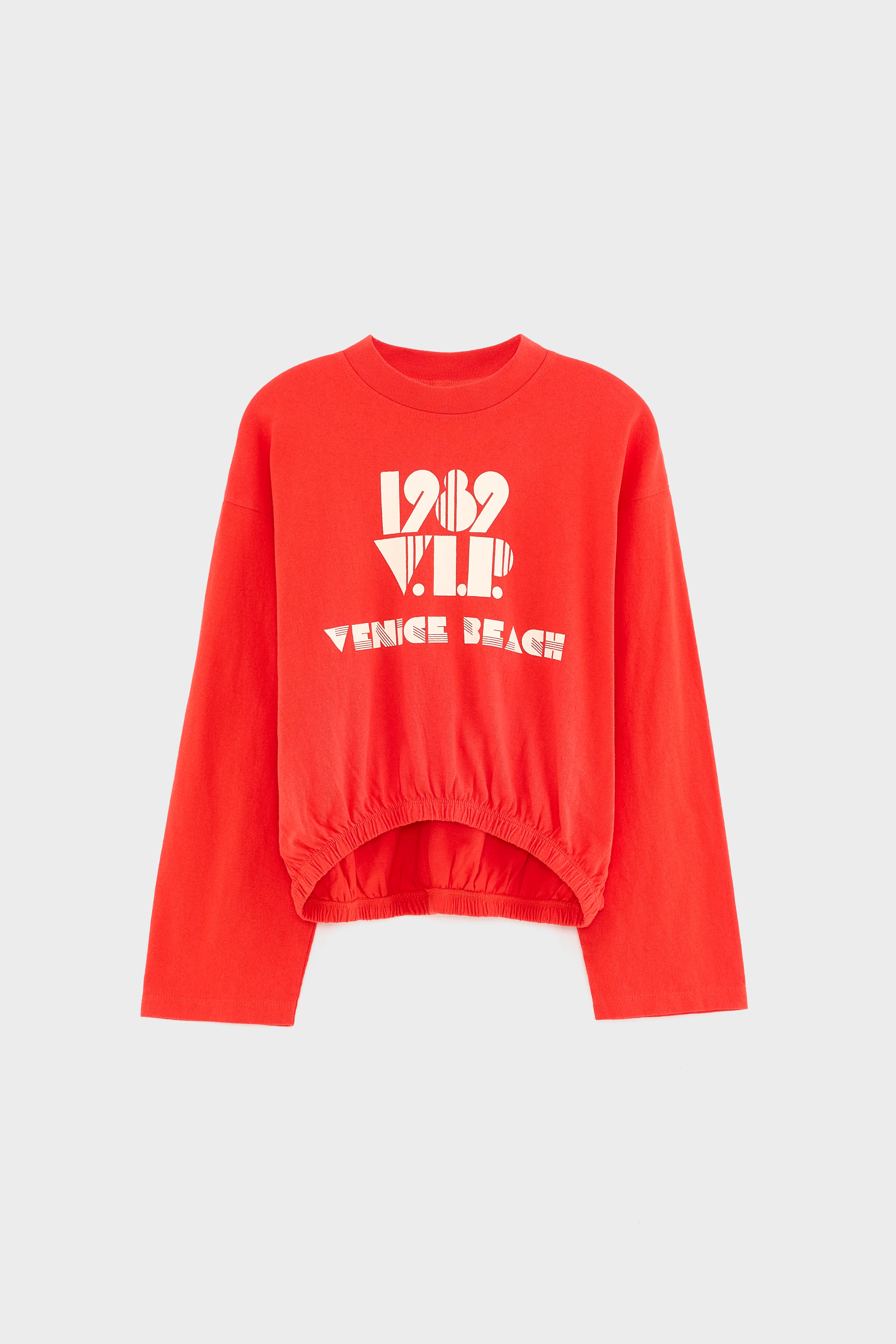 Chelsie T-shirt - Massai red For Girls | Bellerose