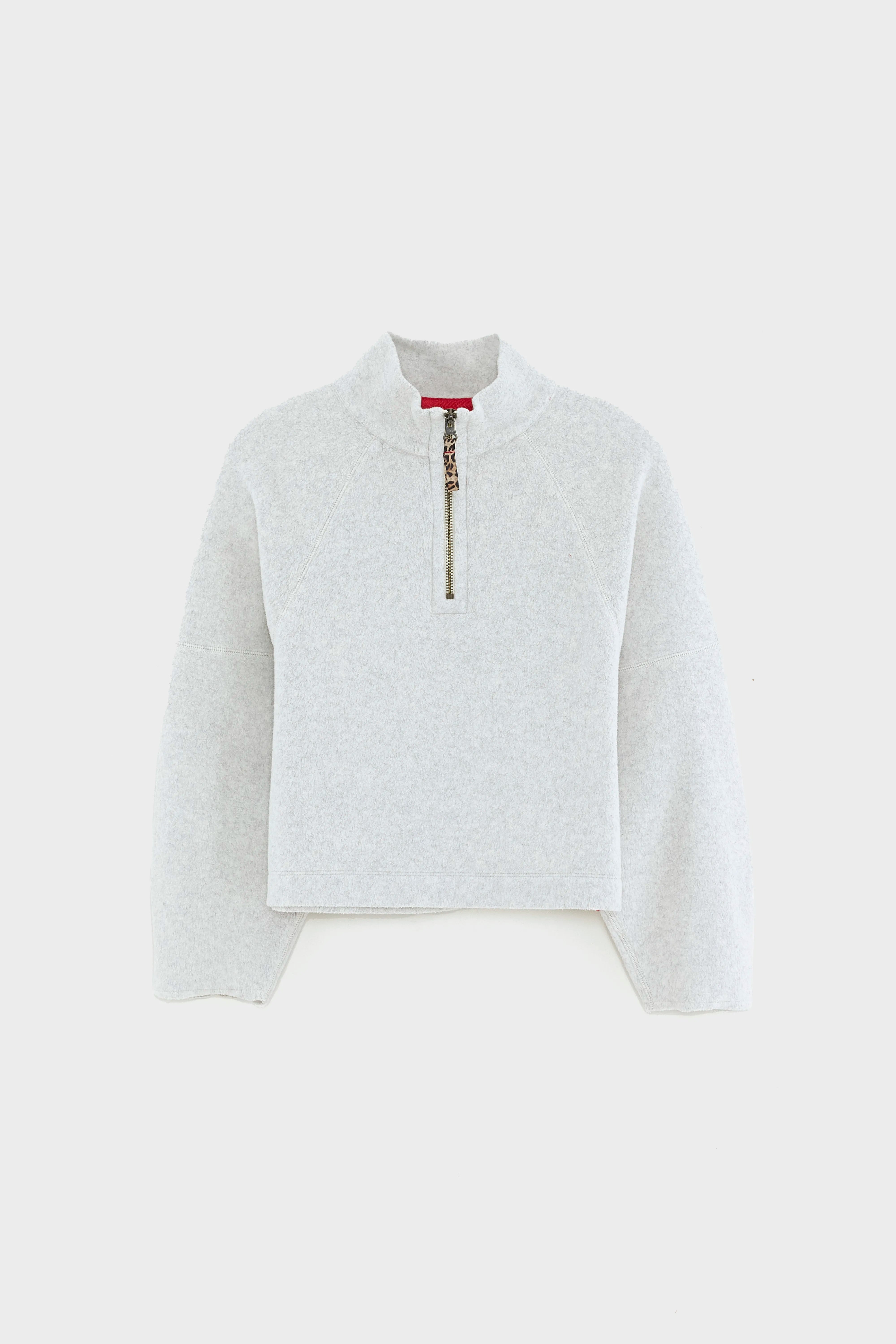 Machy Cropped Sweatshirt - Oyster Voor Meisjes | Bellerose