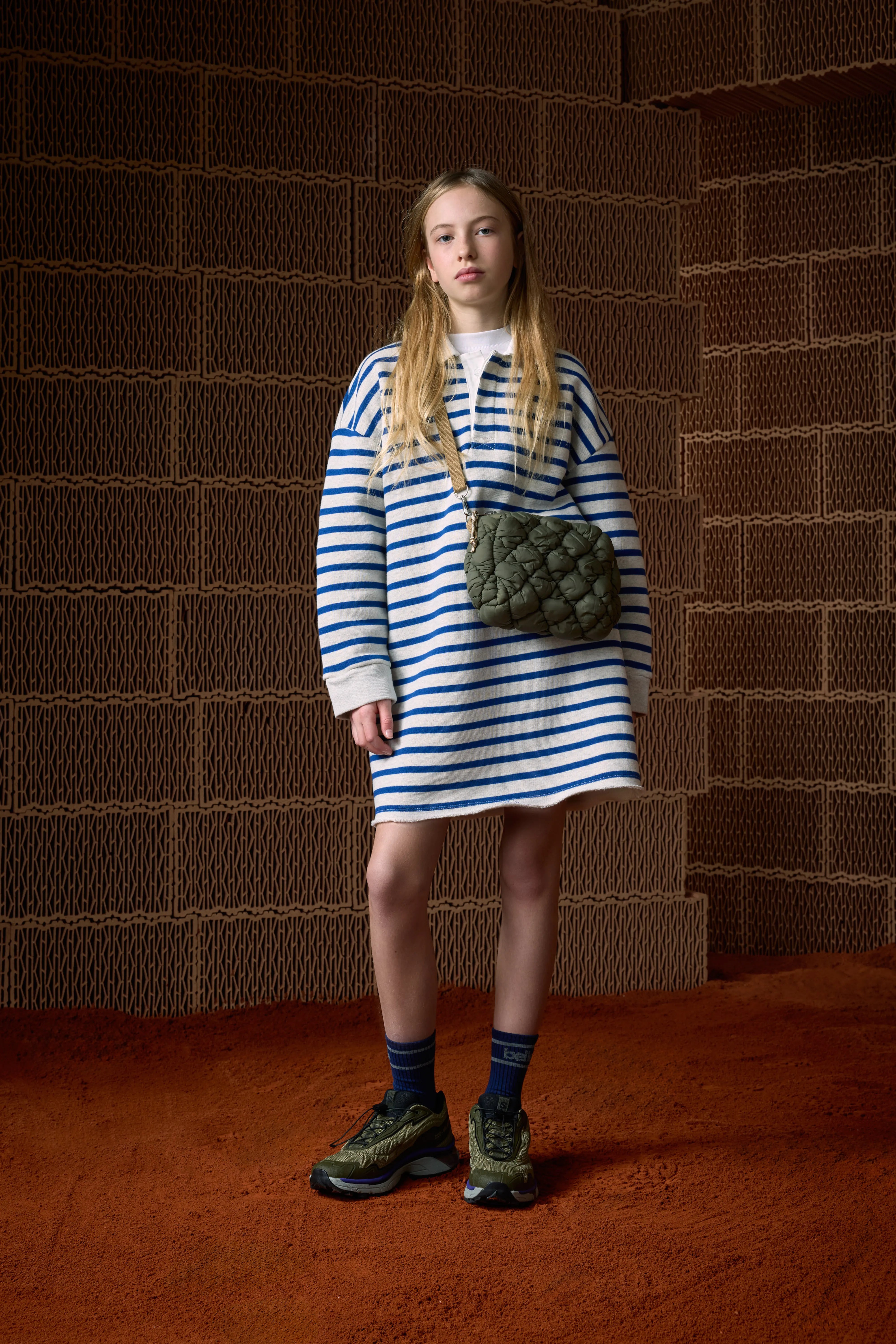 Flow Sweatshirt Jurk - Stripe a Voor Meisjes | Bellerose