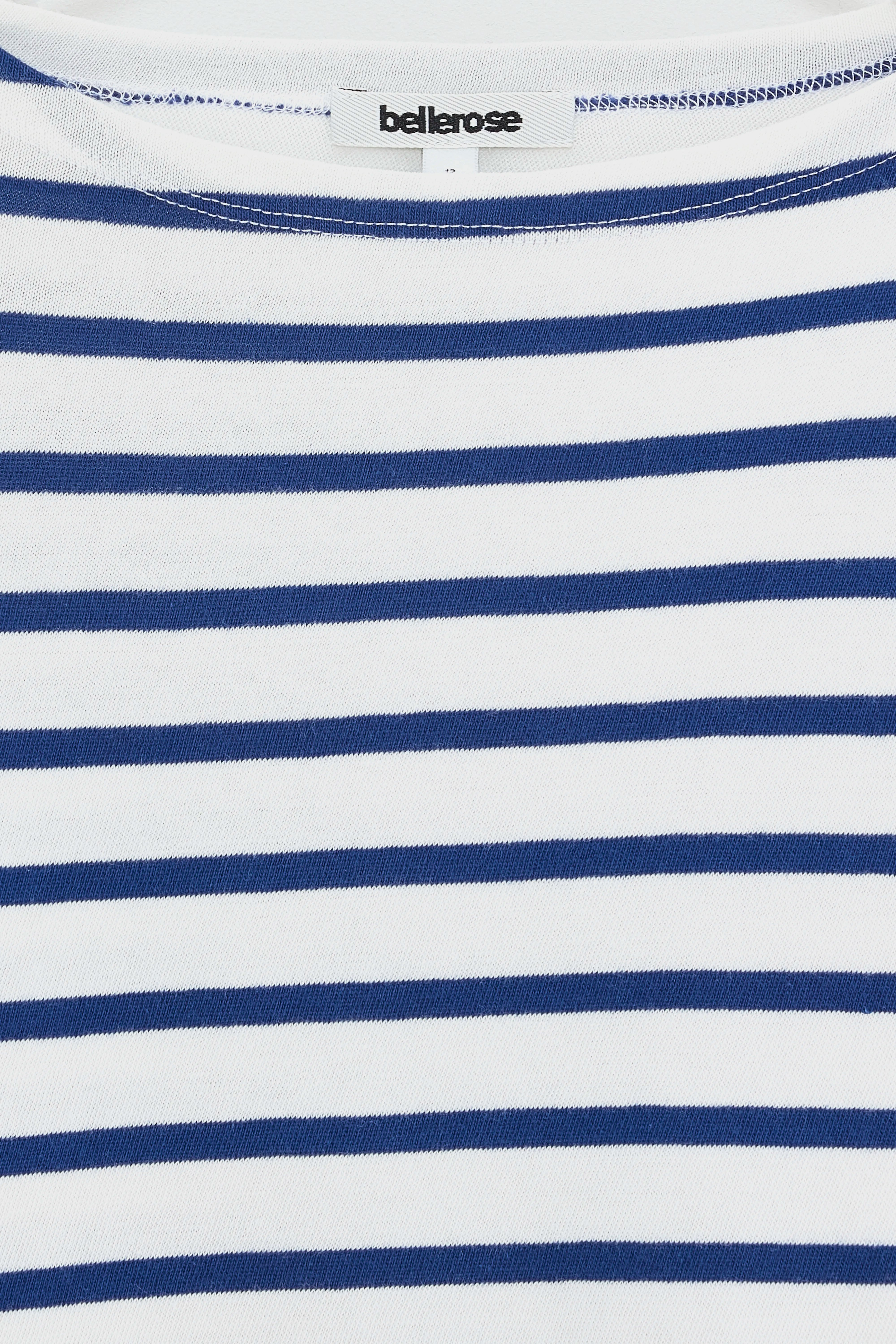 Vassy Gestreept T-shirt Met Korte Mouwen - America / Ecru Voor Meisjes | Bellerose