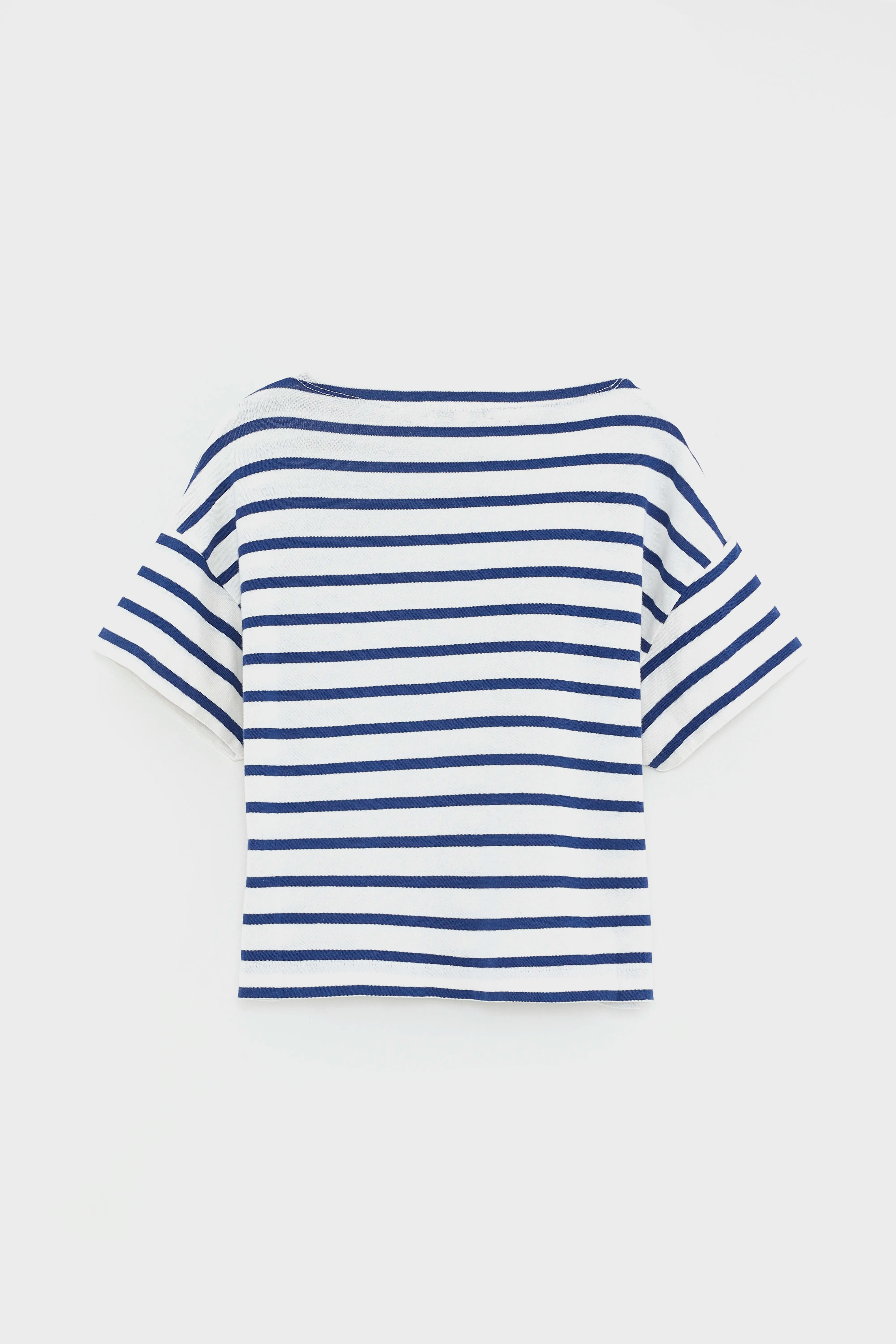 Vassy Gestreept T-shirt Met Korte Mouwen - America / Ecru Voor Meisjes | Bellerose