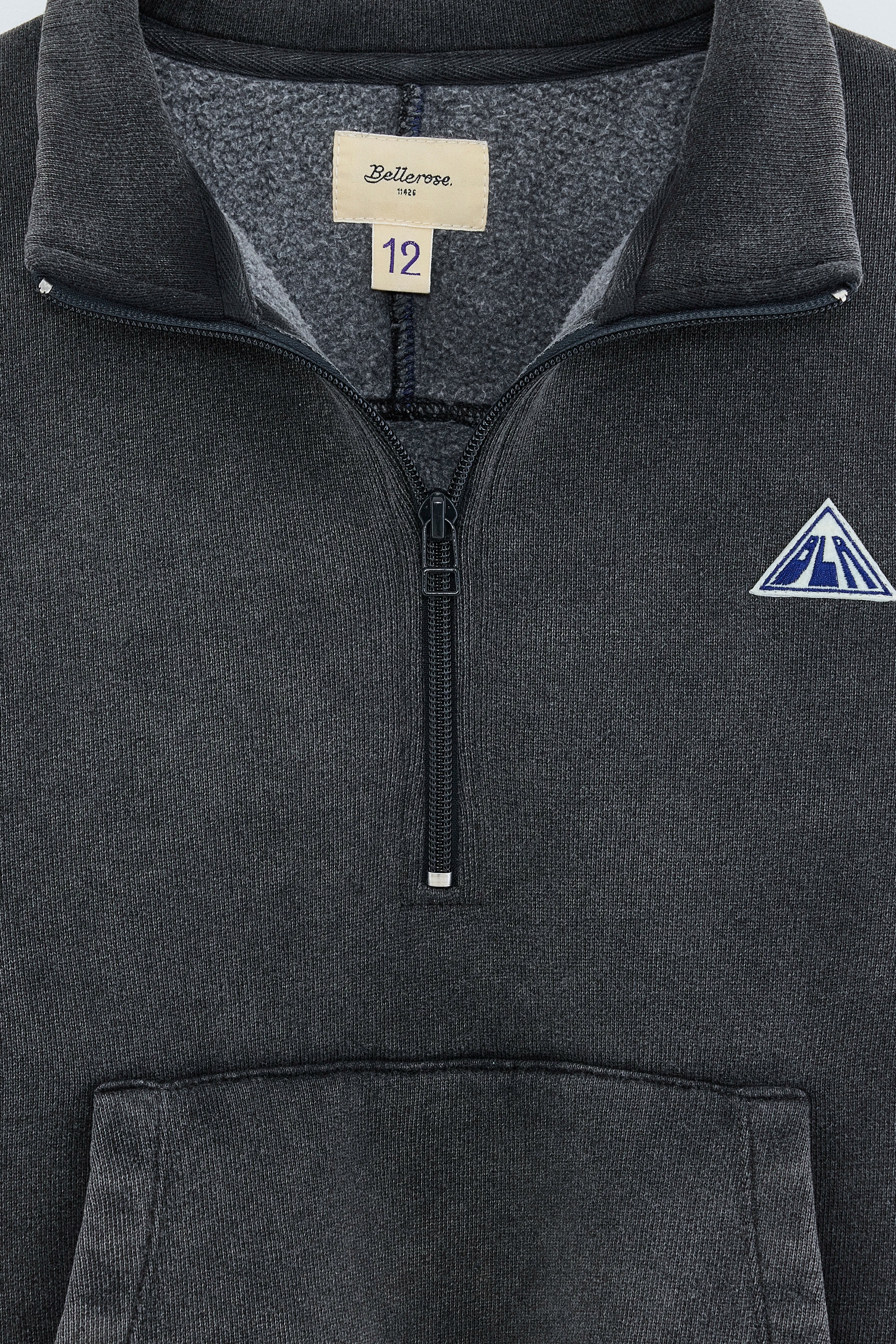 Fabril Sweatshirt Met Halve Rits - Black Voor Jongens | Bellerose