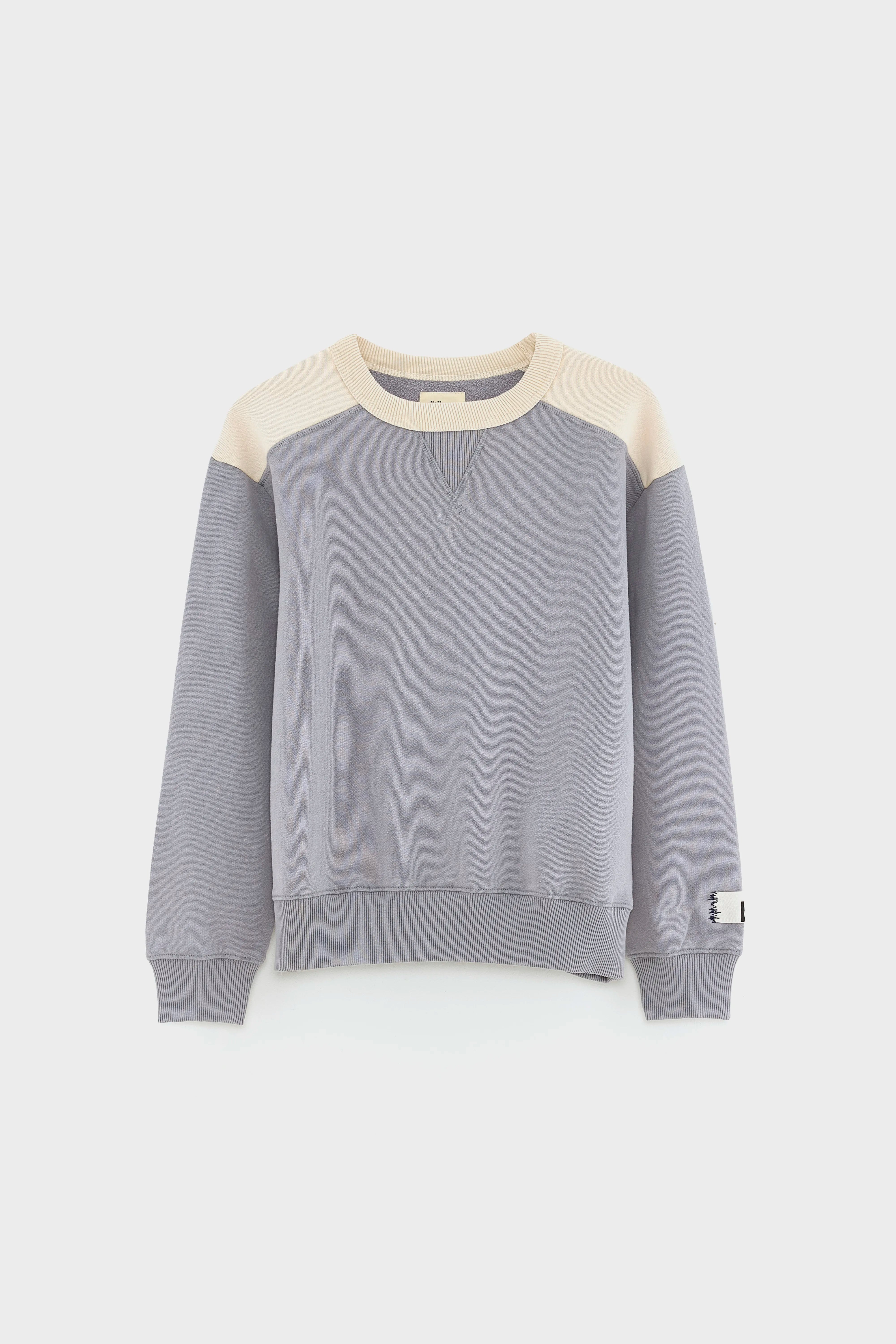 Capos Sweatshirt Met Ronde Hals - Sharkskin / Sugarcane Voor Jongens | Bellerose