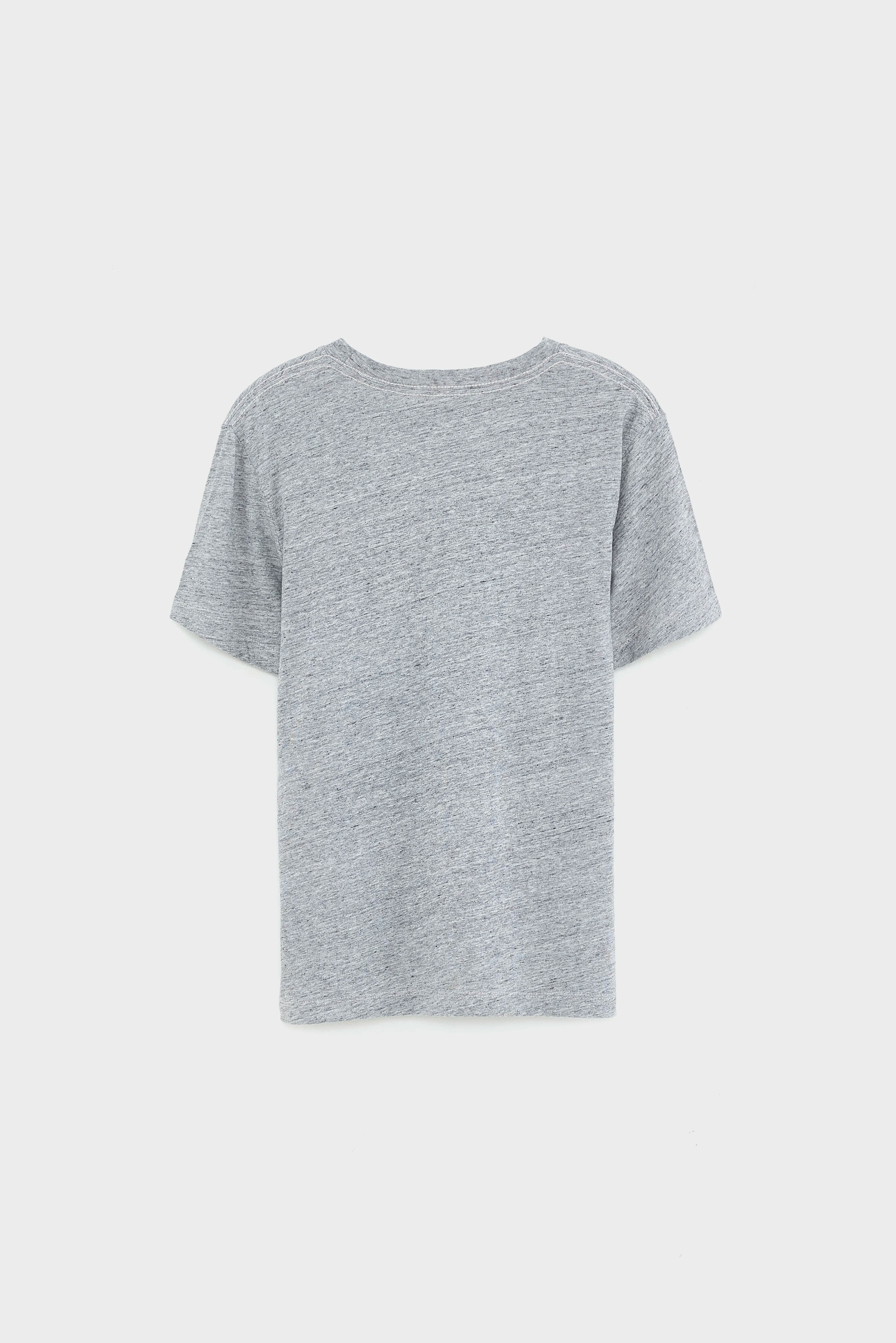 Aldo Grijs T-shirt Met Korte Mouwen - Heather grey Voor Jongens | Bellerose